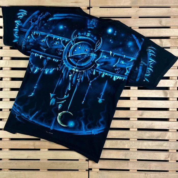 Vintage Mens Vintage T Shirt Wolf Graphic Print Size XL/XXL 2001 Size US XXL / EU 58 / 5 - 6 Thumbnail