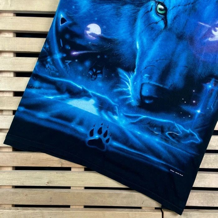 Vintage Mens Vintage T Shirt Wolf Graphic Print Size XL/XXL 2001 Size US XXL / EU 58 / 5 - 3 Thumbnail