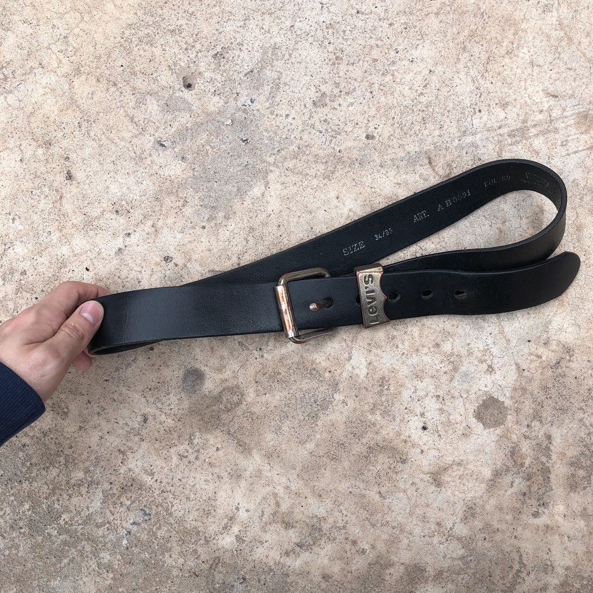 Genuine Leather × Levi's × Vintage Levi’s vintage leather belt made in Italy 🇮🇹 Y2K Size 34 - 1 Thumbnail