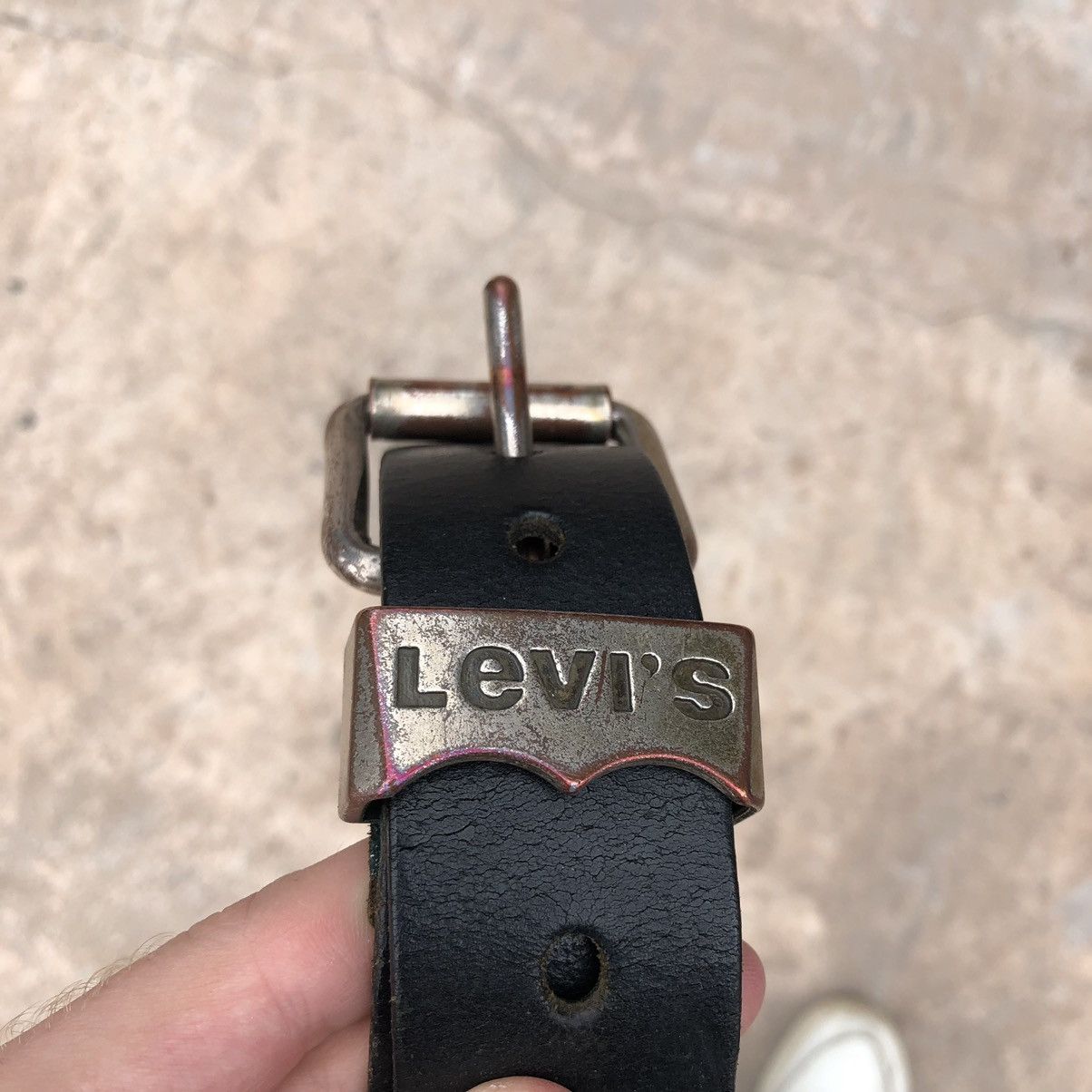 Genuine Leather × Levi's × Vintage Levi’s vintage leather belt made in Italy 🇮🇹 Y2K Size 34 - 5 Thumbnail