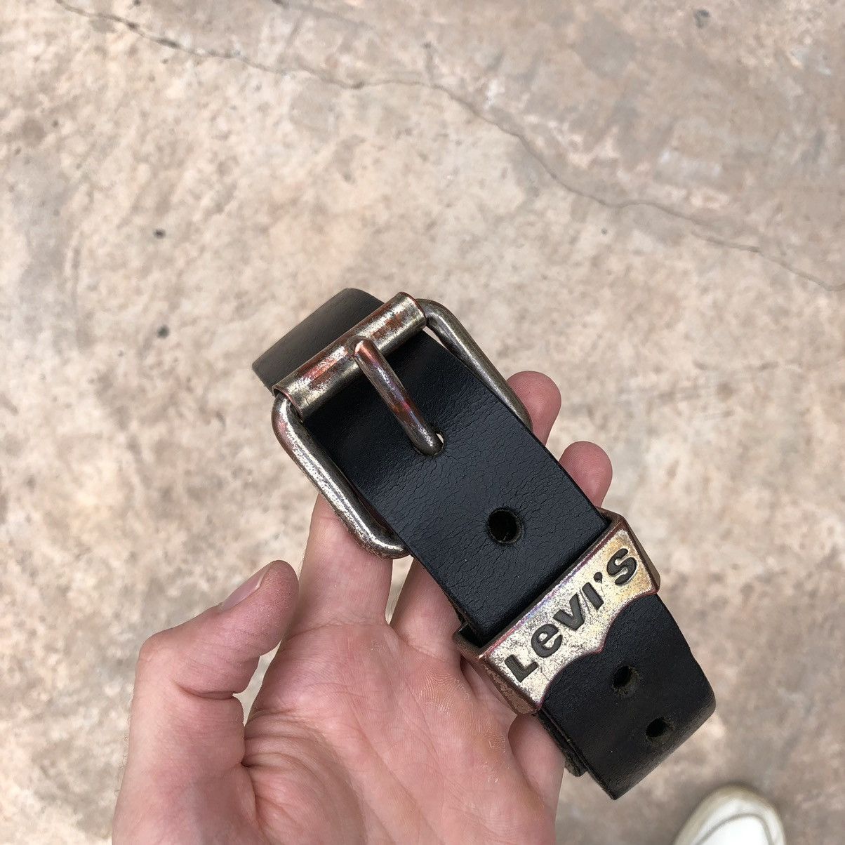Genuine Leather × Levi's × Vintage Levi’s vintage leather belt made in Italy 🇮🇹 Y2K Size 34 - 4 Thumbnail