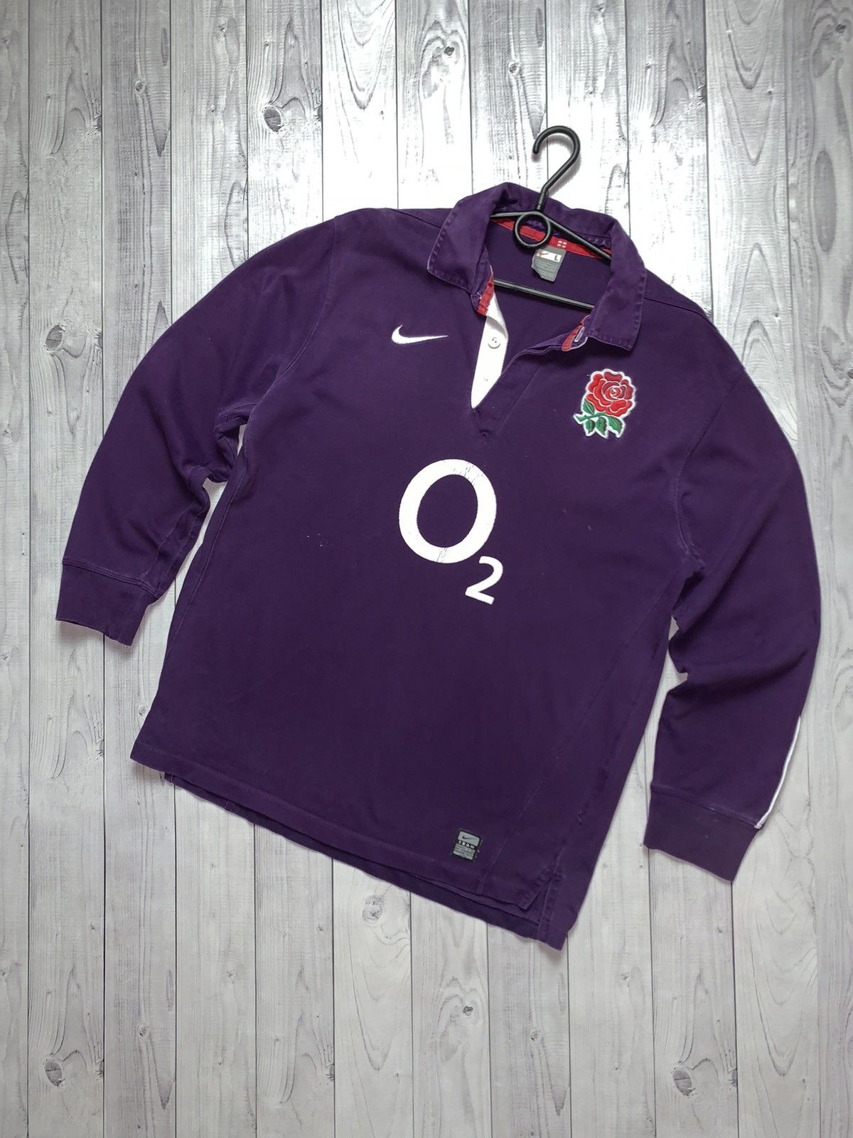 Vintage Nike rugby England jersey purple rare away size M/L