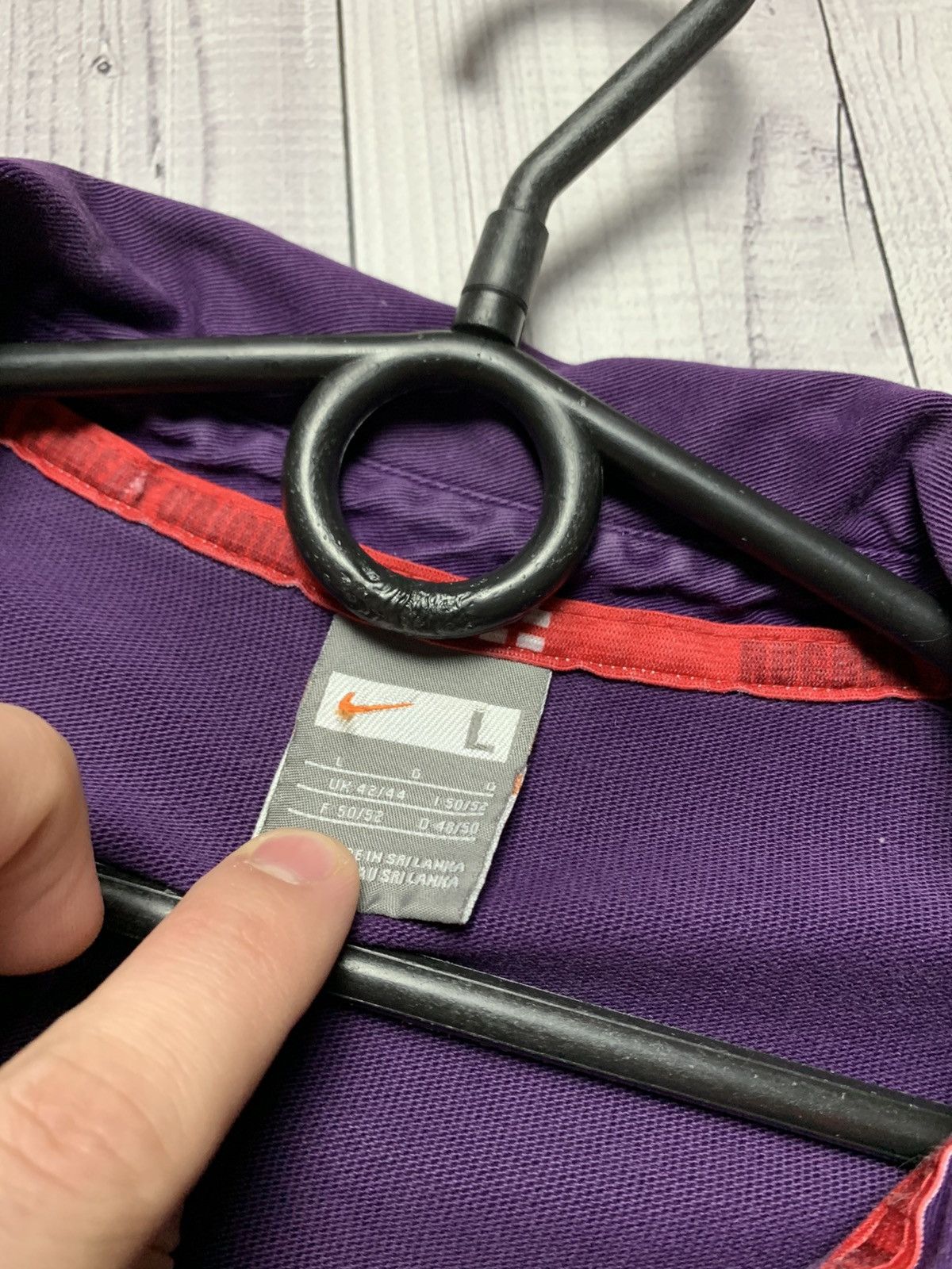 Vintage Vintage Nike rugby England jersey purple rare away size M/L Size US L / EU 52-54 / 3 - 3 Thumbnail
