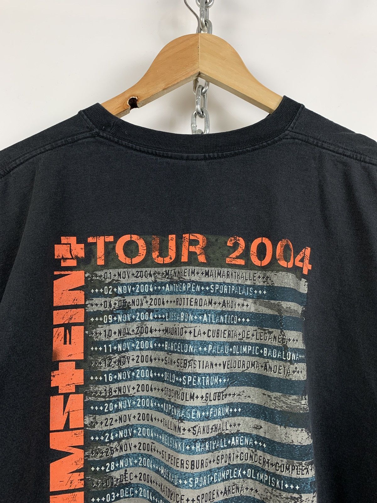 Band Tees 2004 Vintage Rammstein Reise Reise Tour T-Shirt Size US XL / EU 56 / 4 - 8 Thumbnail
