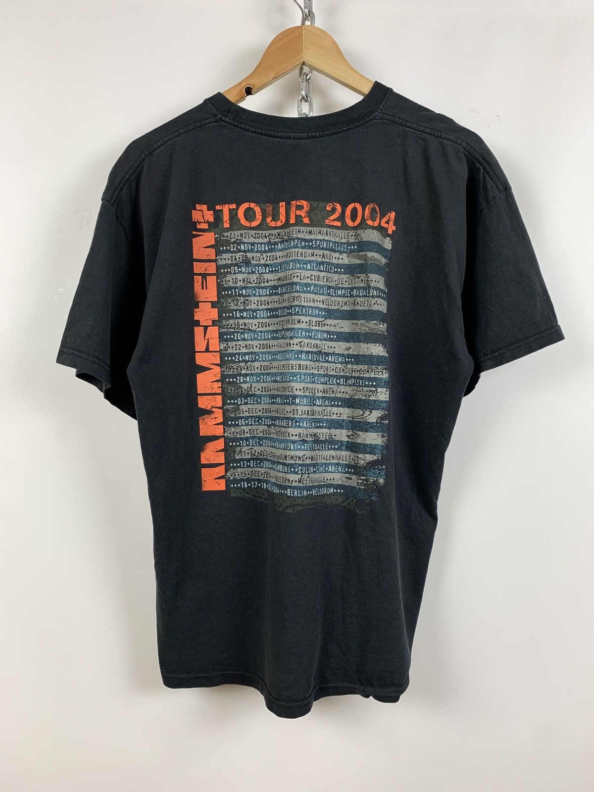 Band Tees 2004 Vintage Rammstein Reise Reise Tour T-Shirt Size US XL / EU 56 / 4 - 2 Thumbnail