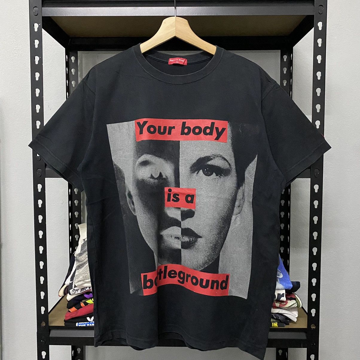 Vintage Barbara Kruger Your Body Is A Battleground Tshirt