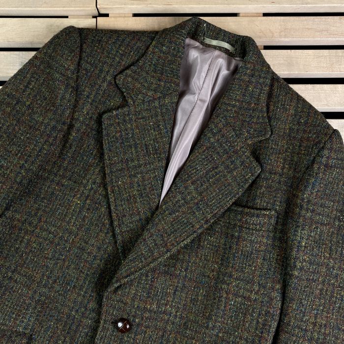 Vintage Mens Blazer Jacket Harris Tweed Vintage Size 36 Two Button ...