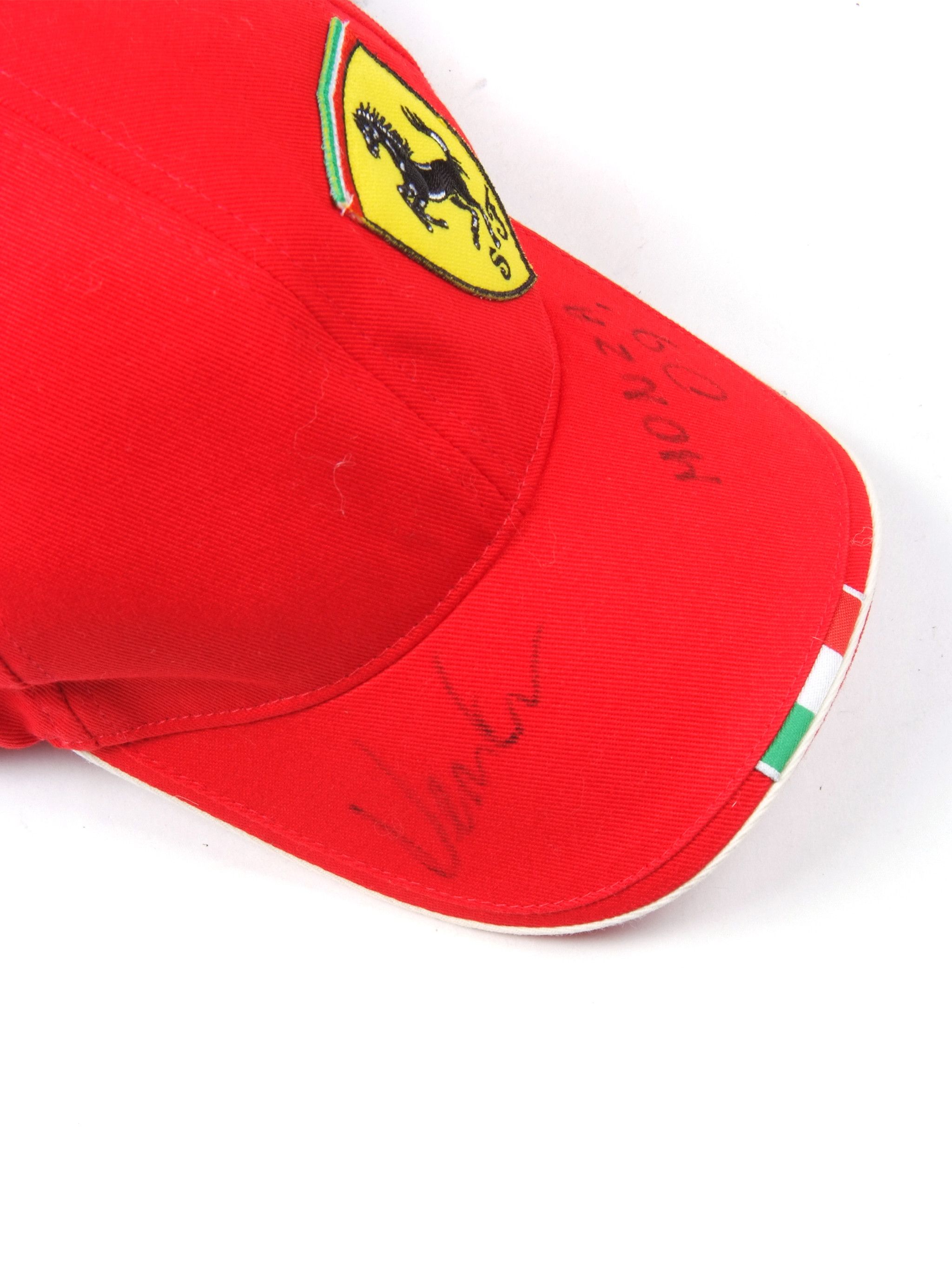 Ferrari Vintage Rare Ferrari Team Italian GP Monza 09' Signed Cap Size ONE SIZE - 6 Thumbnail