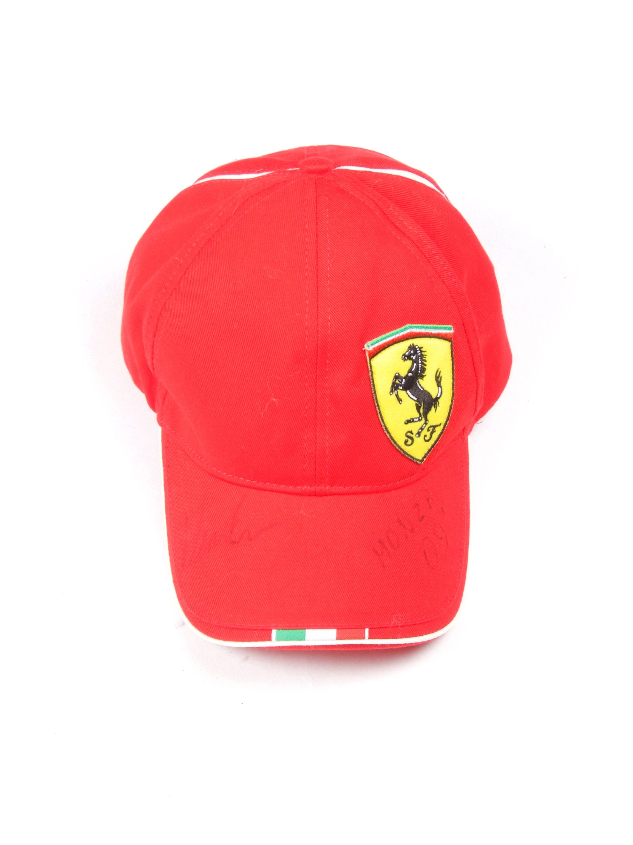 Ferrari Vintage Rare Ferrari Team Italian GP Monza 09' Signed Cap Size ONE SIZE - 2 Thumbnail