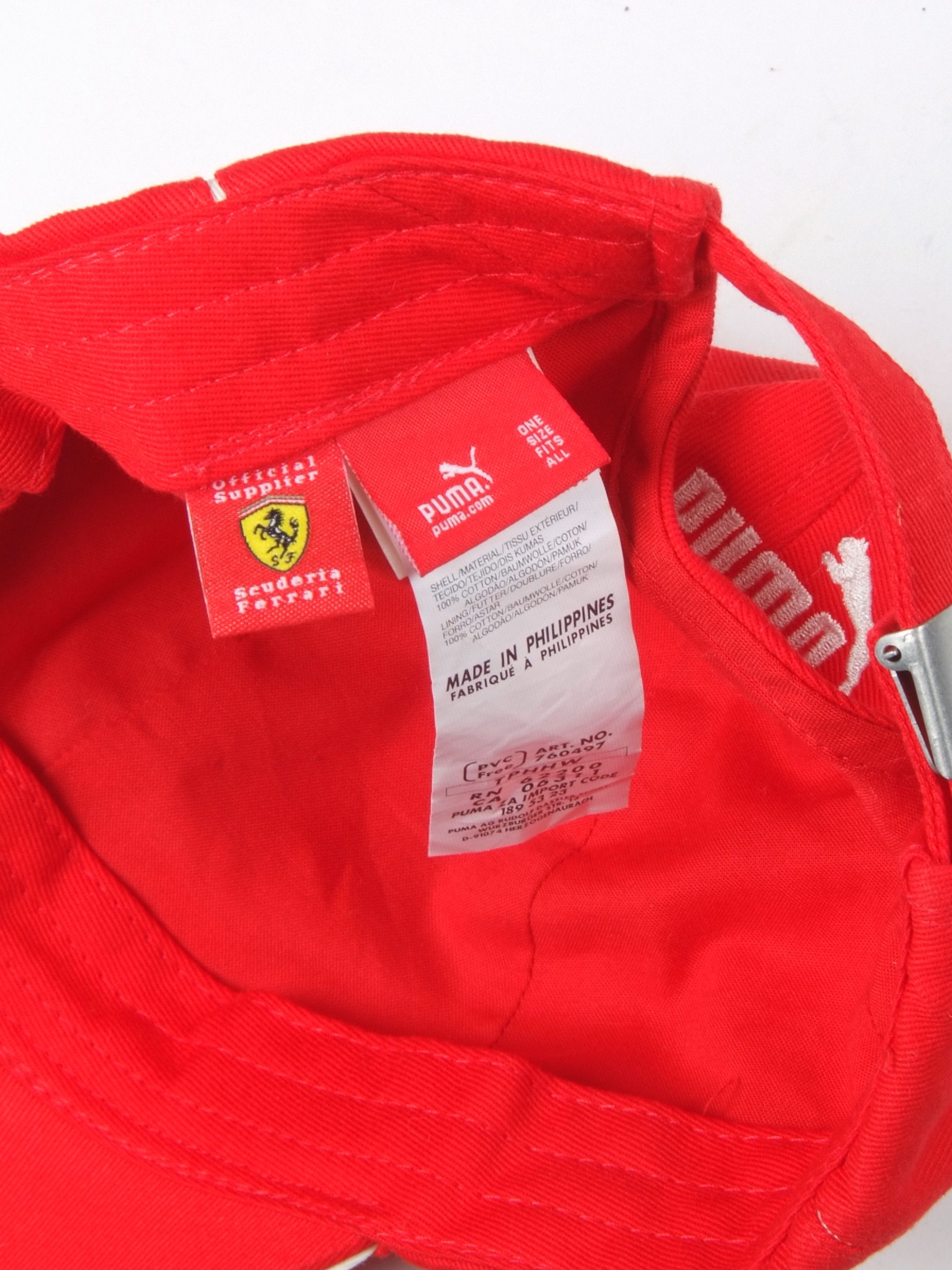 Ferrari Vintage Rare Ferrari Team Italian GP Monza 09' Signed Cap Size ONE SIZE - 4 Thumbnail