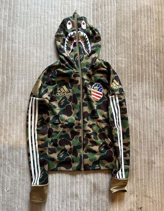 Adidas bape hoodie store sizing