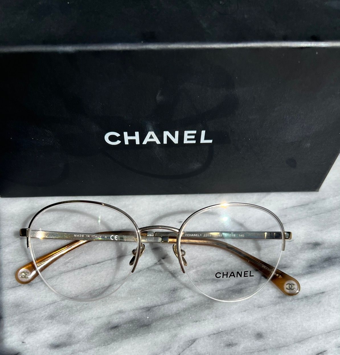 Chanel 2203 C108 Glasses  Chanel optical, Luxury eyewear, Prescription  eyewear