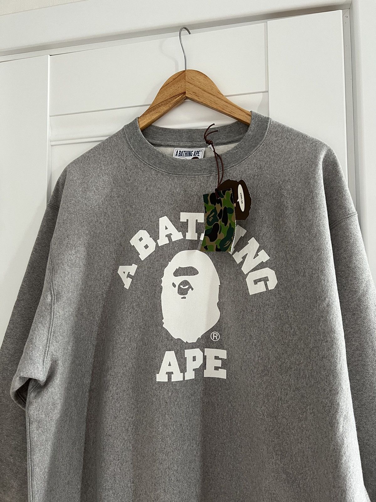 Bape A Bathing Ape / Bape Relaxed College Crewneck Size US XL / EU 56 / 4 - 2 Thumbnail