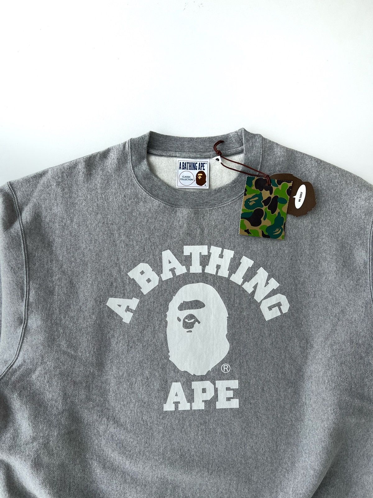 Bape A Bathing Ape / Bape Relaxed College Crewneck Size US XL / EU 56 / 4 - 4 Thumbnail