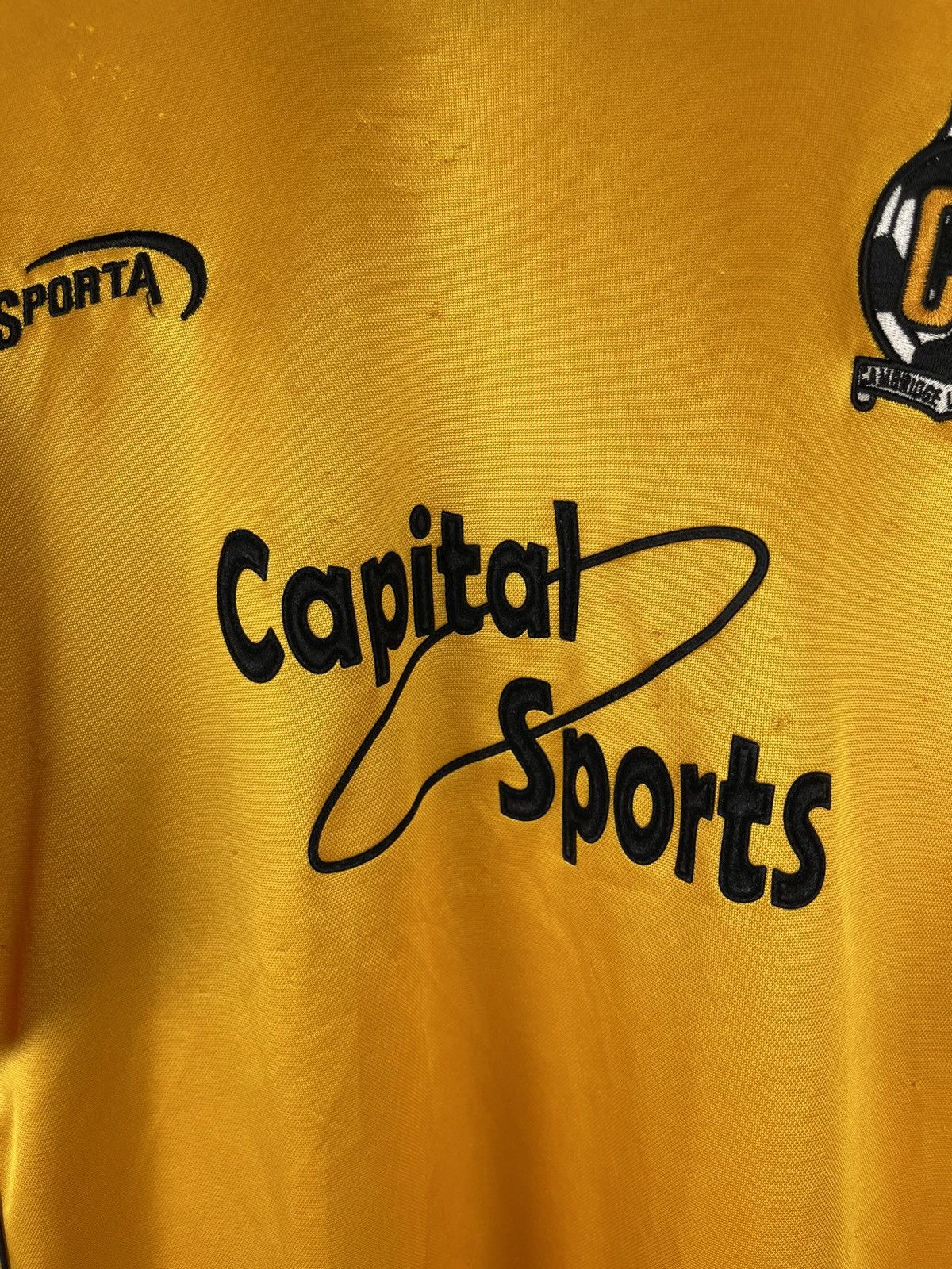 Vintage Sporta Cambridge United 2003 2005 home soccer jersey shirt Size US XL / EU 56 / 4 - 6 Thumbnail