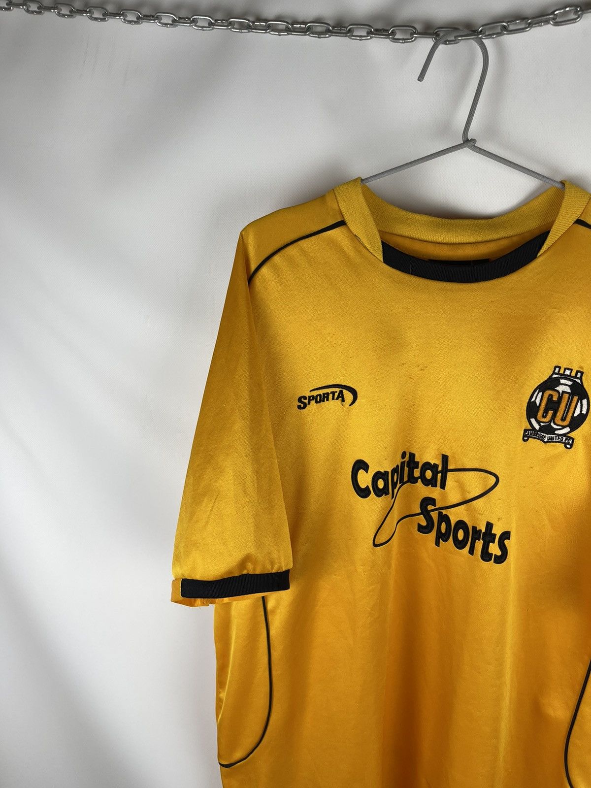 Vintage Sporta Cambridge United 2003 2005 home soccer jersey shirt Size US XL / EU 56 / 4 - 2 Thumbnail
