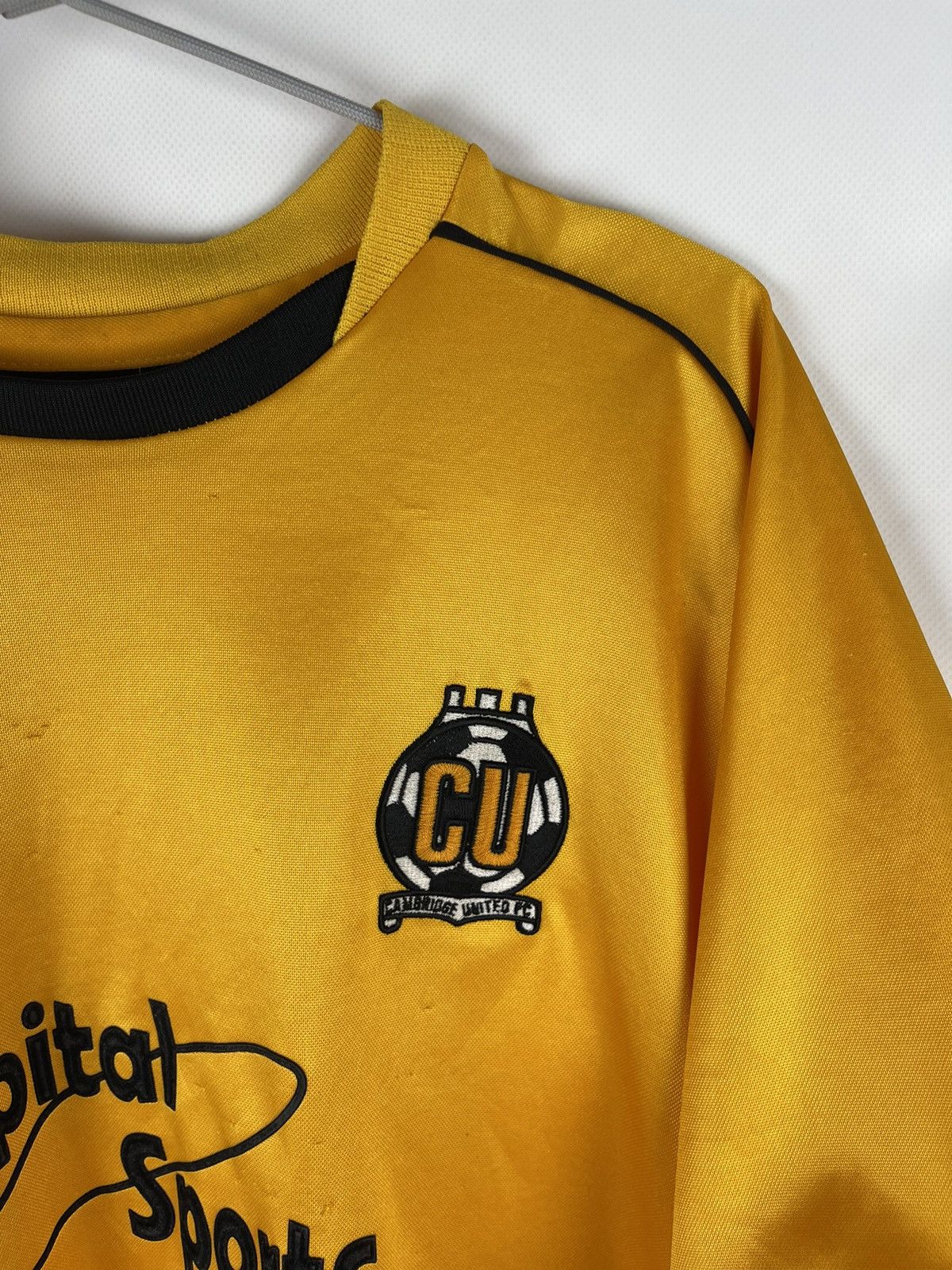 Vintage Sporta Cambridge United 2003 2005 home soccer jersey shirt Size US XL / EU 56 / 4 - 5 Thumbnail