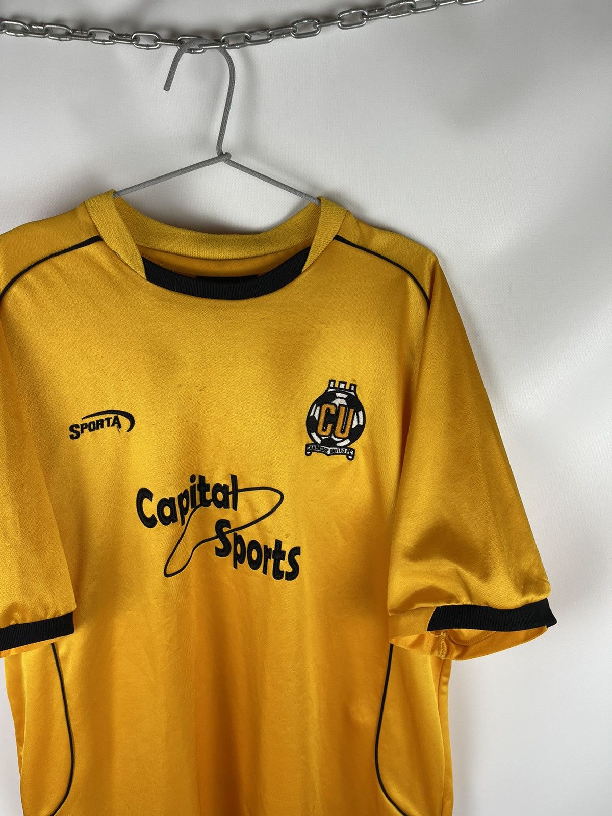 Vintage Sporta Cambridge United 2003 2005 home soccer jersey shirt Size US XL / EU 56 / 4 - 3 Thumbnail