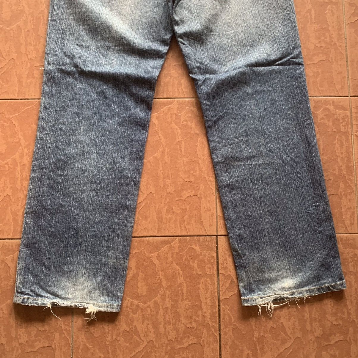 Levi's Vintage Clothing × Vintage LEVI’S 502 JEANS LEVIS DISTRESSED DENIM PANTS TROUSERS Size US 32 / EU 48 - 13 Thumbnail