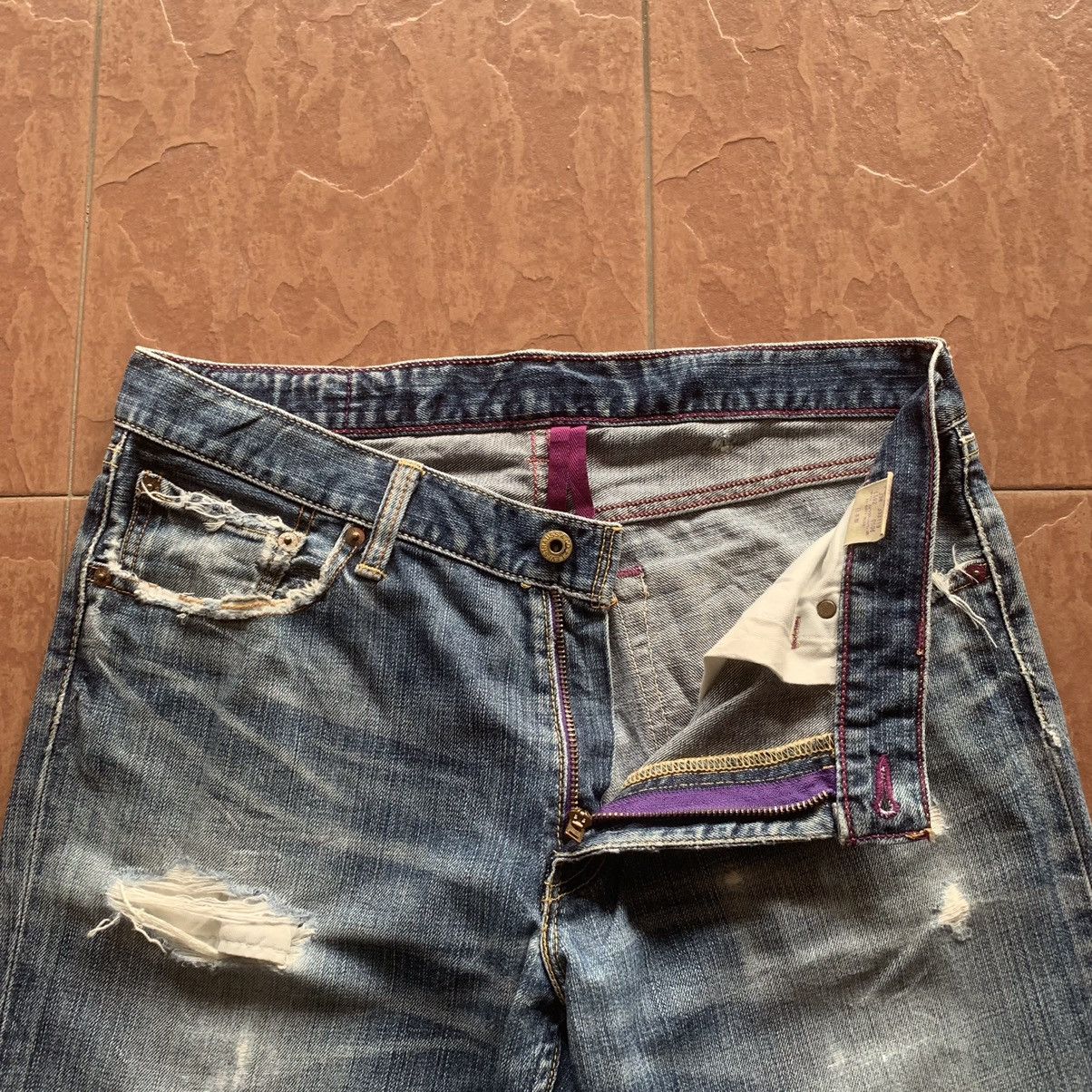 Levi's Vintage Clothing × Vintage LEVI’S 502 JEANS LEVIS DISTRESSED DENIM PANTS TROUSERS Size US 32 / EU 48 - 7 Thumbnail