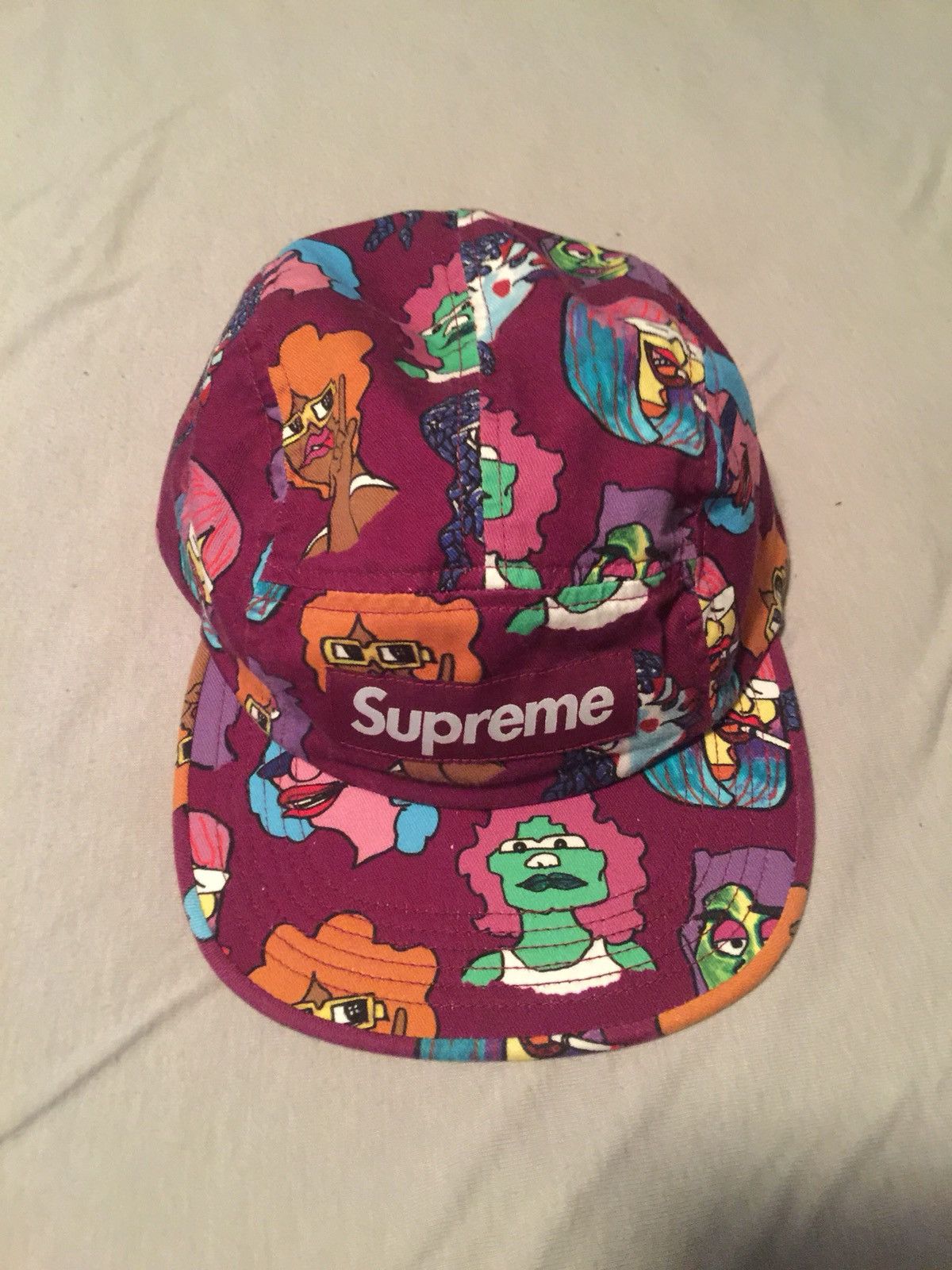 帽子 Supreme - Gonz Heads Camp Cap Supreme Gonz Heads Camp Cap Black - FW17 - US