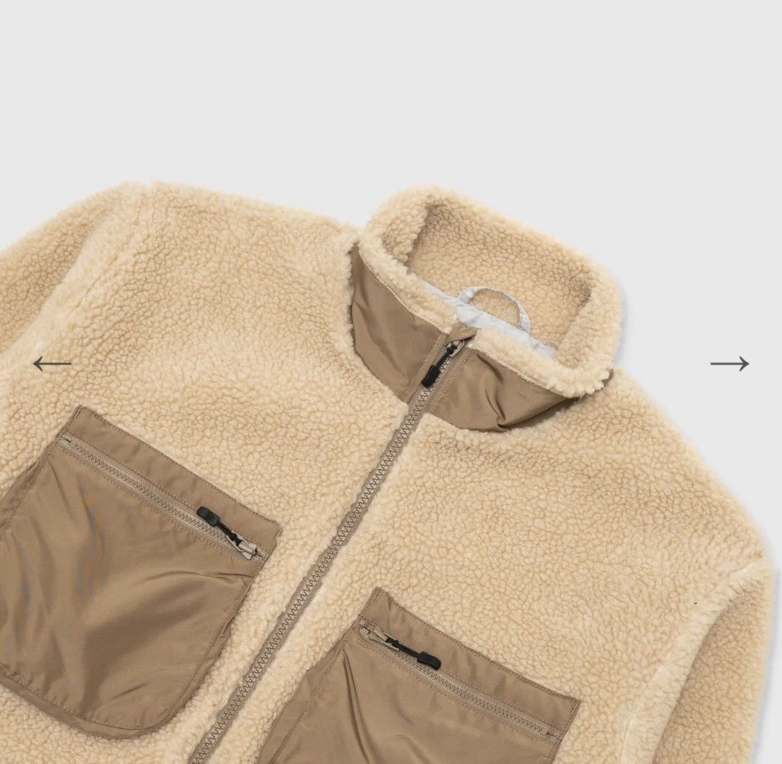 Descente Descente All Terrain BOA Deep Pile Fleece Jacket Natural Size US M / EU 48-50 / 2 - 2 Thumbnail