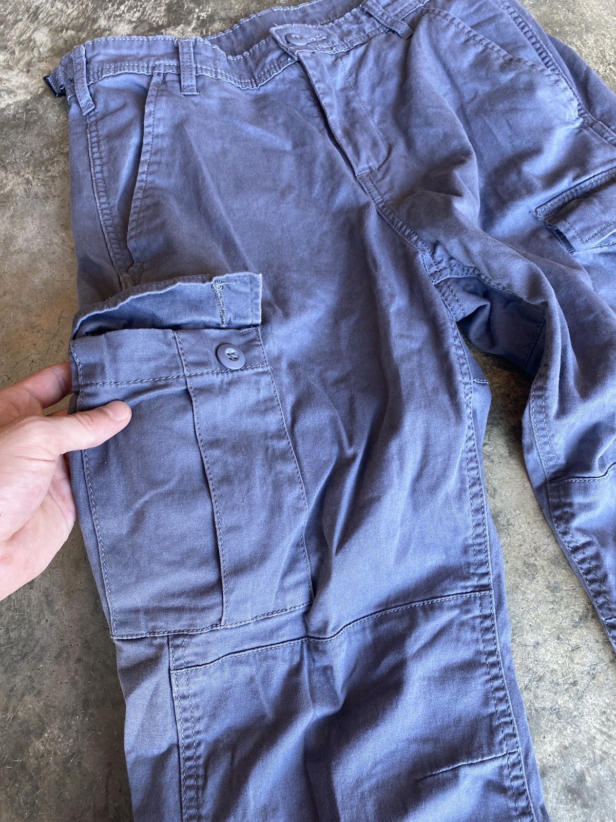 Other Vintage Grey Tactical Cargo Pants Grey Size 28 Size US 28 / EU 44 - 3 Thumbnail