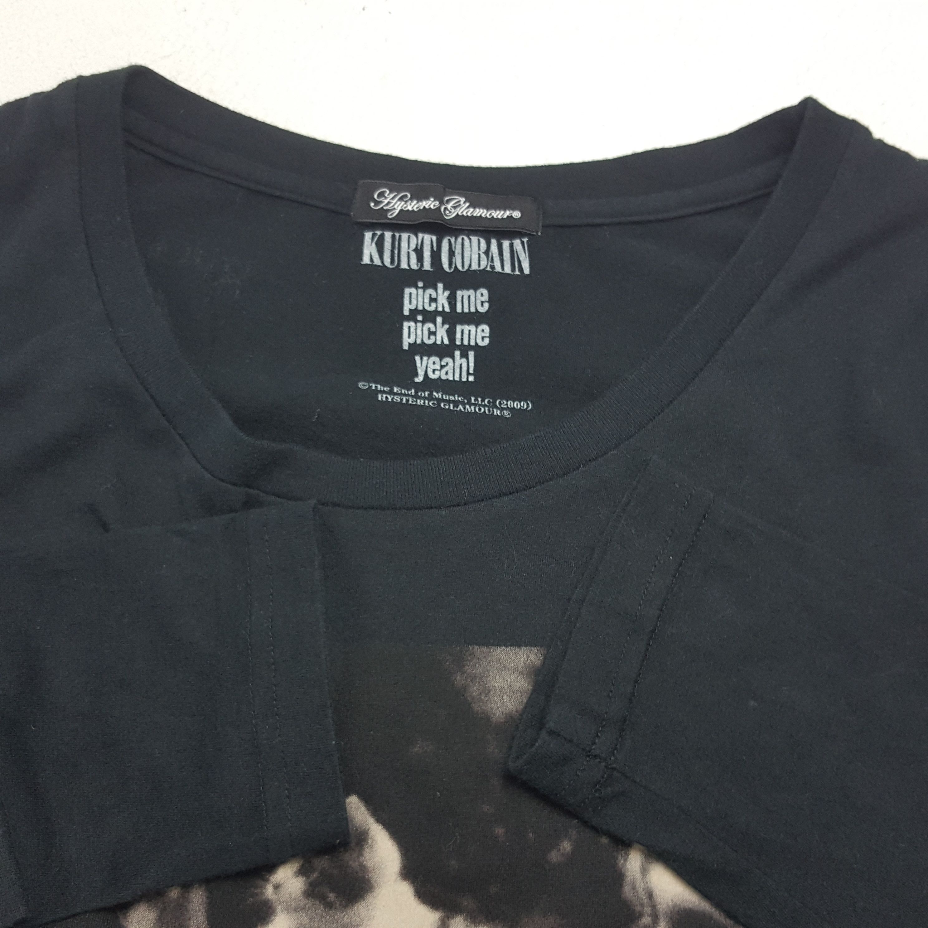 Hysteric Glamour　 Cobain ブラックシャツ HYSTERIC GLAMOUR（ヒステリックグラマー）の「KURT COBAIN/25th