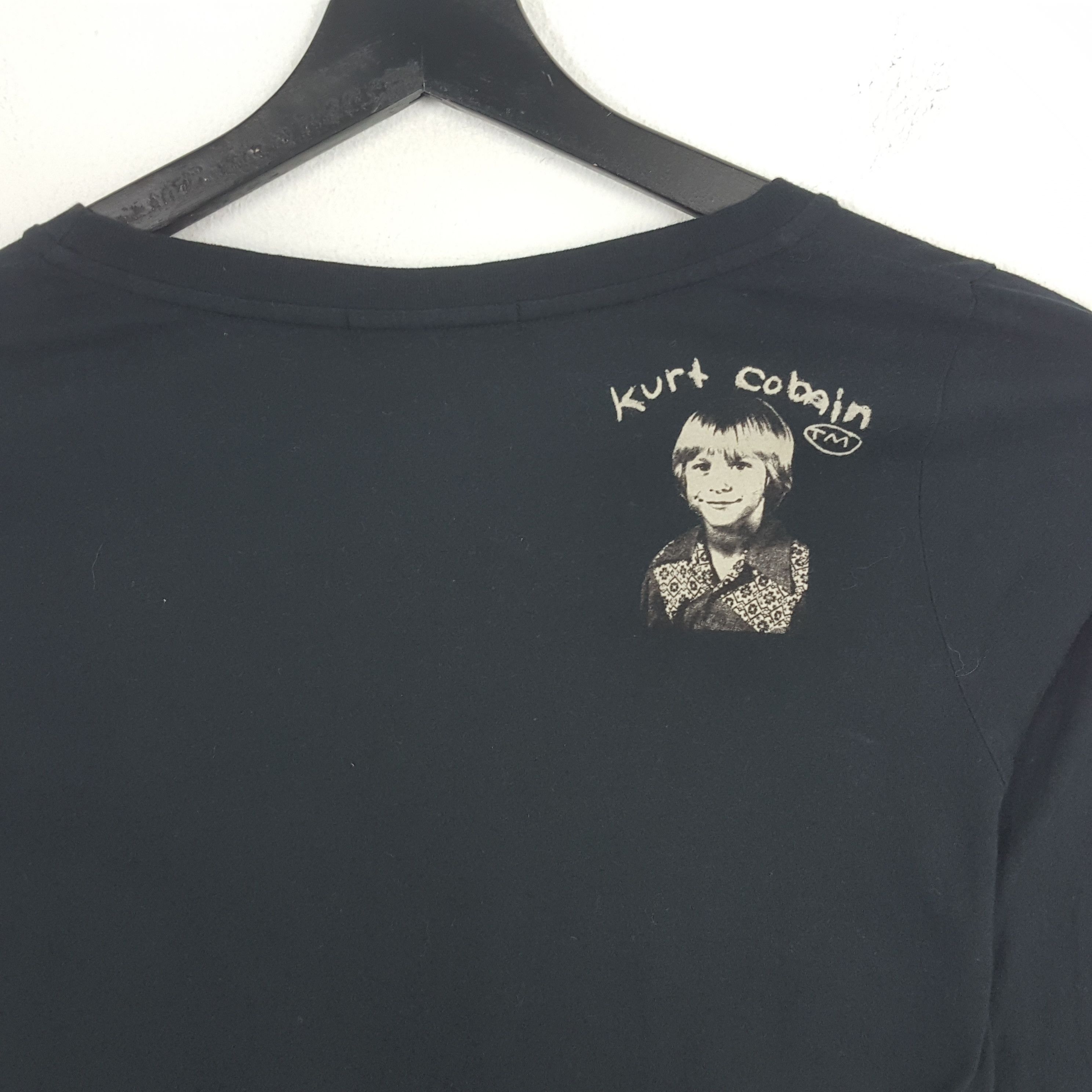 Hysteric Glamour　 Cobain ブラックシャツ HYSTERIC GLAMOUR Japanese Brand x Kurt Cobain T-Shirt