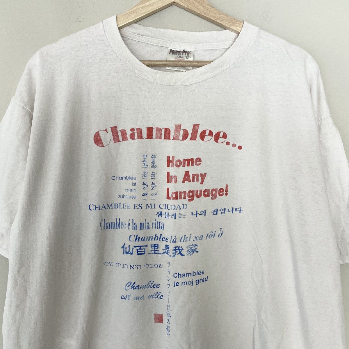 MLB Chamblee Georgia Atlanta Vintage Language T-Shirt Size US XL / EU 56 / 4 - 2 Thumbnail
