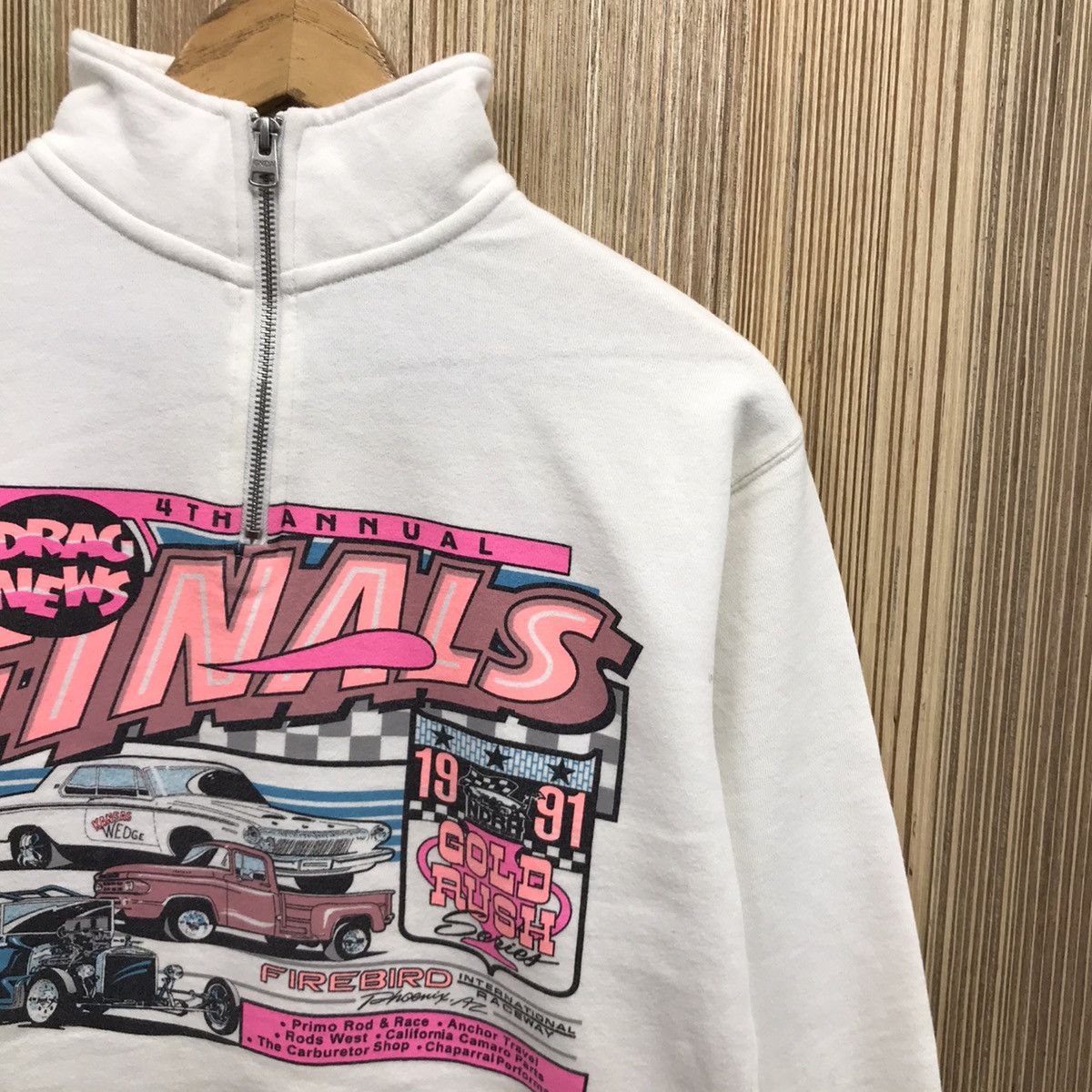 Sports Specialties × Vintage Vintage Drag News 4Th Annual Final Racing Motorsport Sweater Size US S / EU 44-46 / 1 - 4 Thumbnail