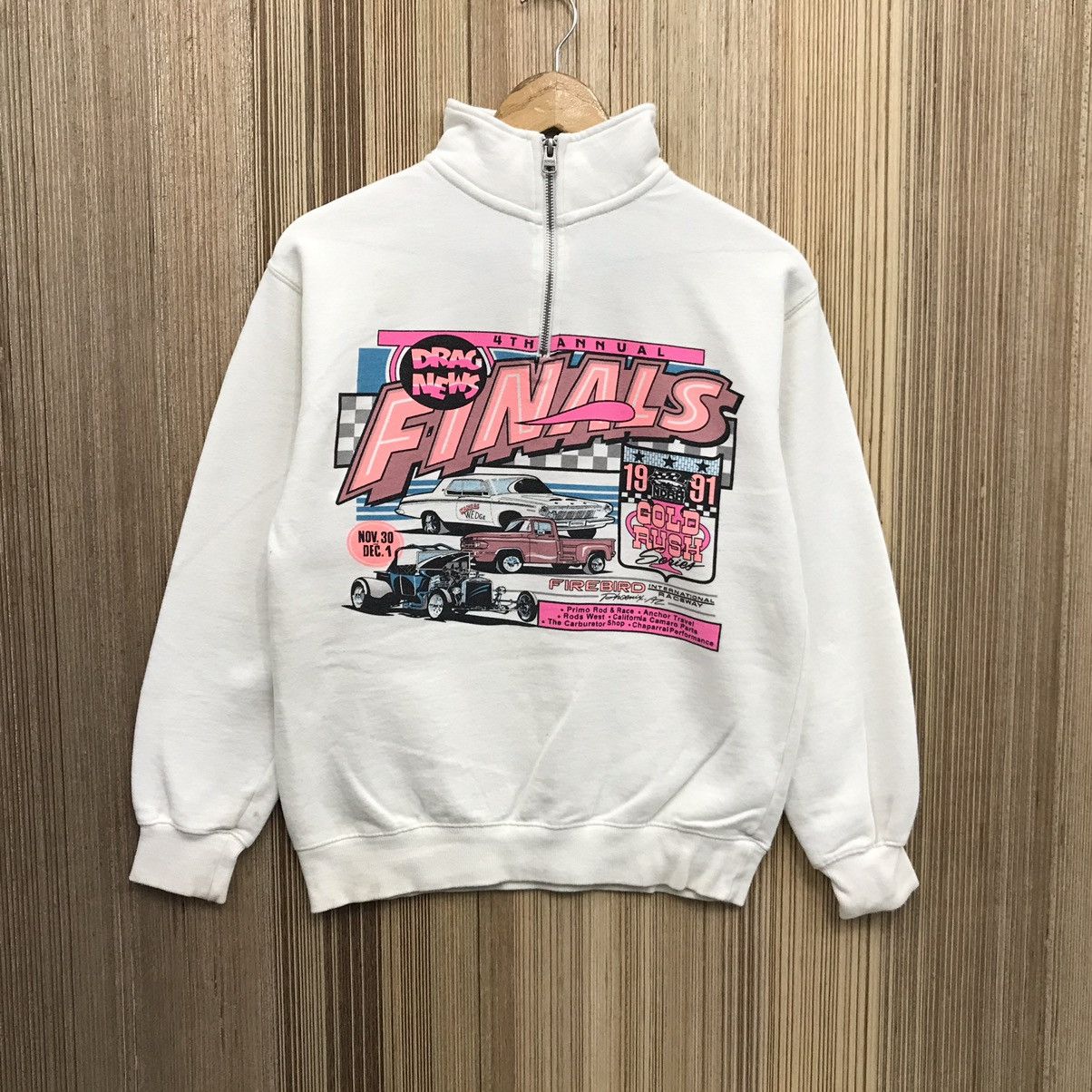Sports Specialties × Vintage Vintage Drag News 4Th Annual Final Racing Motorsport Sweater Size US S / EU 44-46 / 1 - 1 Thumbnail