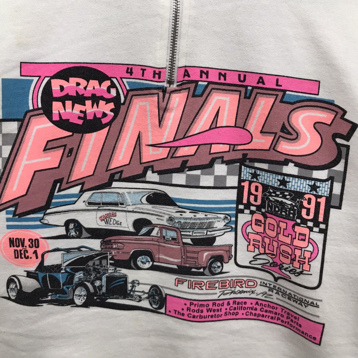 Sports Specialties × Vintage Vintage Drag News 4Th Annual Final Racing Motorsport Sweater Size US S / EU 44-46 / 1 - 3 Thumbnail