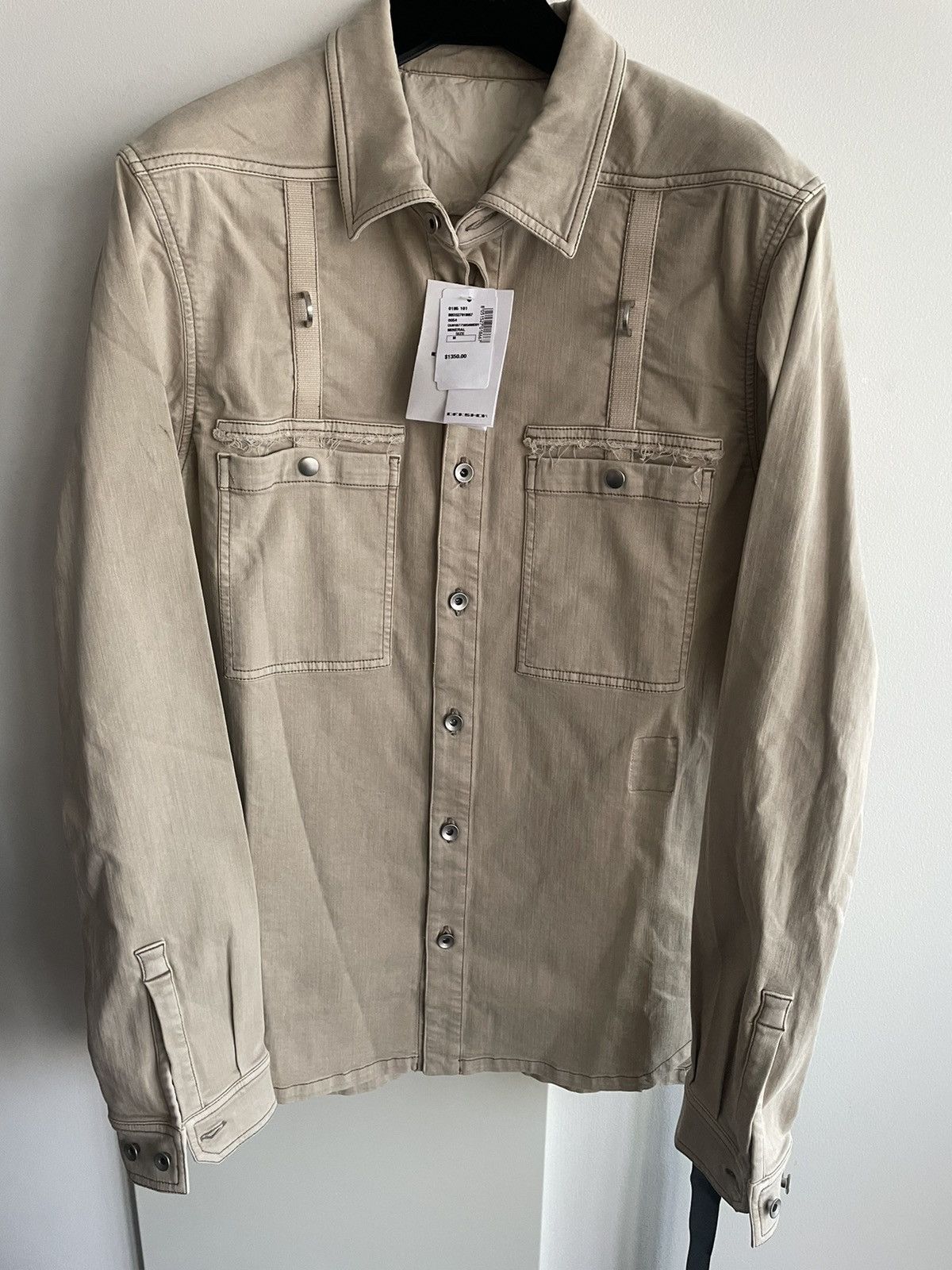 Rick Owens $1,500 Value Brand New Limited Edition Distressed Shirt ...