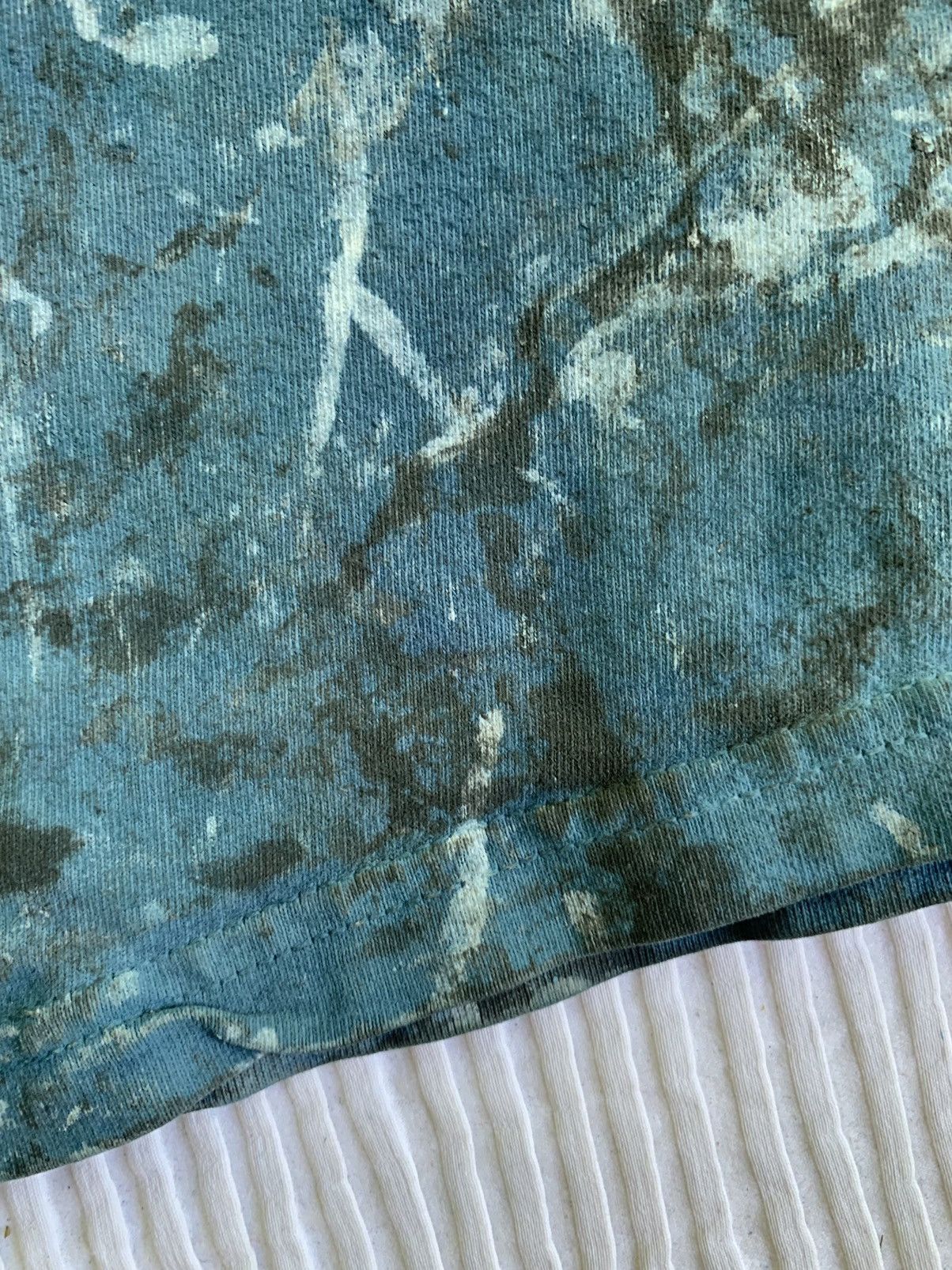 Handmade Light Blue Painted Tee Size US L / EU 52-54 / 3 - 17 Thumbnail
