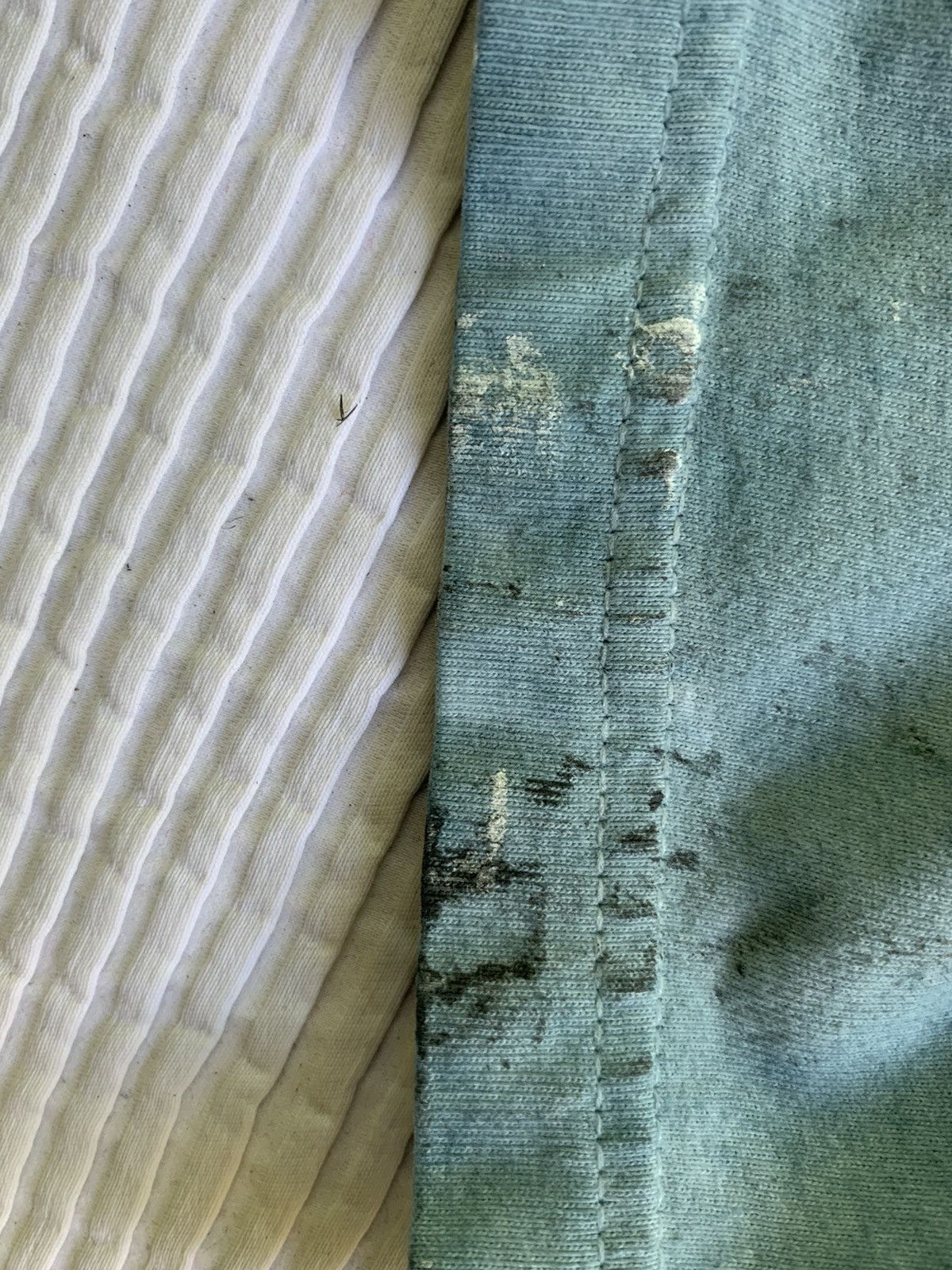 Handmade Light Blue Painted Tee Size US L / EU 52-54 / 3 - 11 Thumbnail