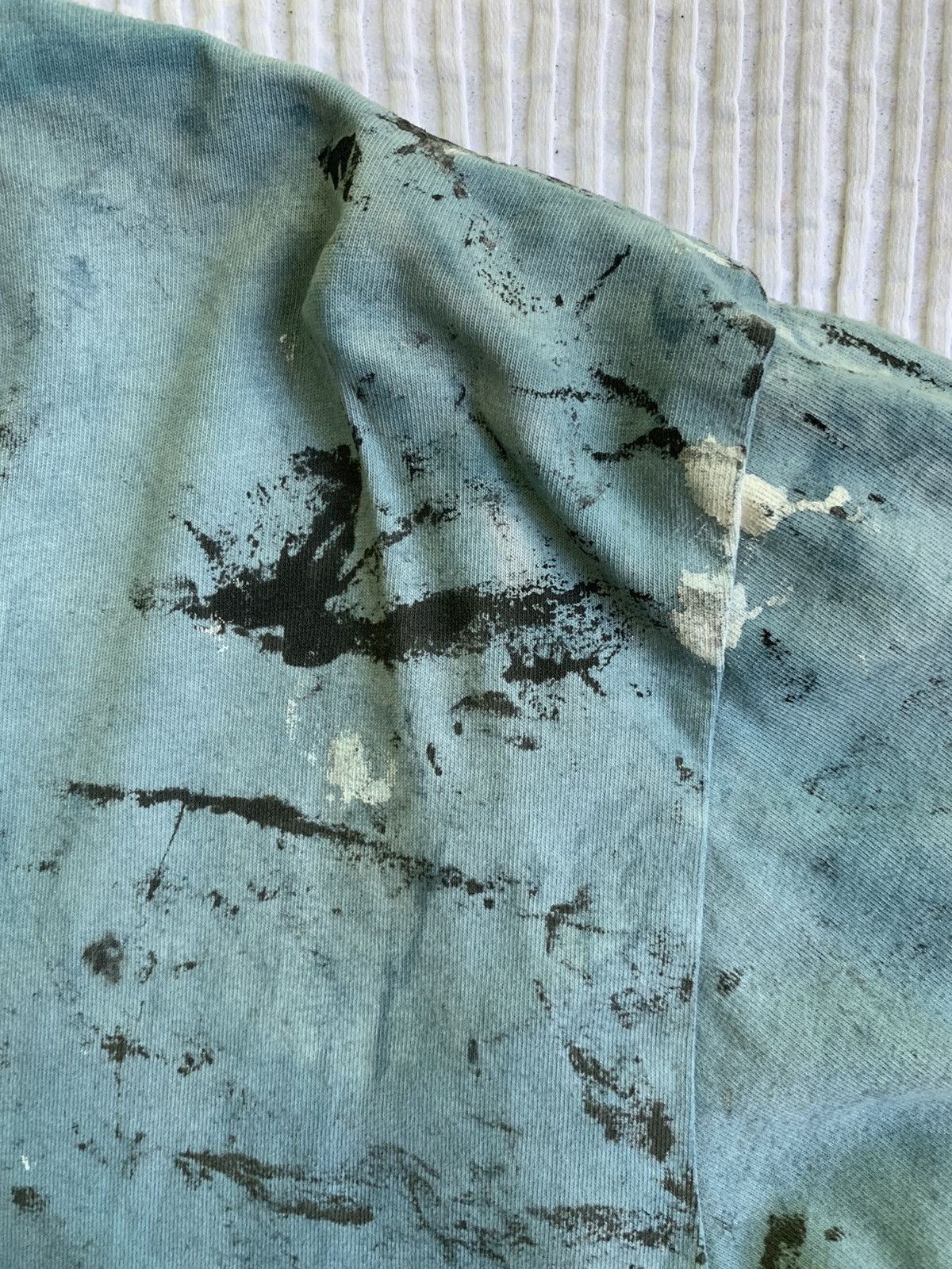 Handmade Light Blue Painted Tee Size US L / EU 52-54 / 3 - 6 Thumbnail