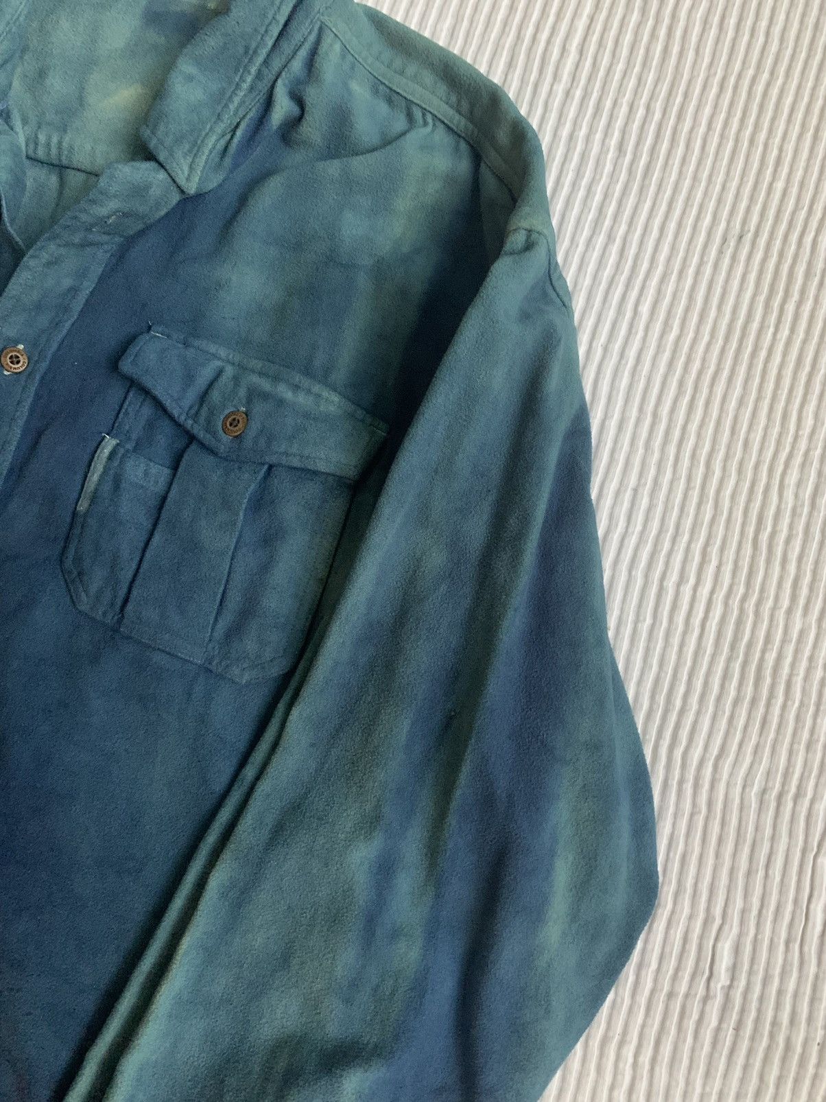 Handmade Moleskin Indigo Vintage Sport Shirt Size US L / EU 52-54 / 3 - 15 Thumbnail