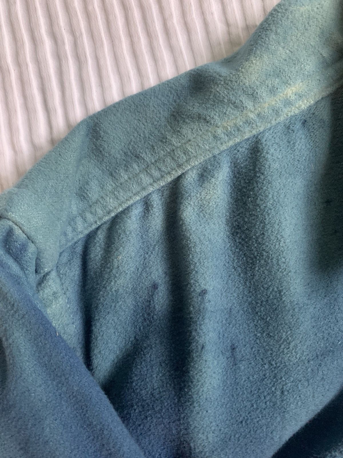 Handmade Moleskin Indigo Vintage Sport Shirt Size US L / EU 52-54 / 3 - 9 Thumbnail