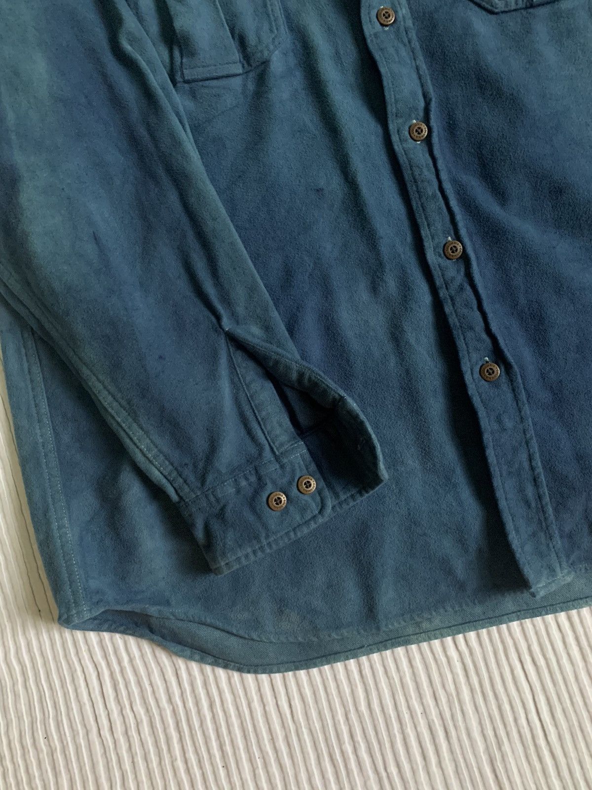 Handmade Moleskin Indigo Vintage Sport Shirt Size US L / EU 52-54 / 3 - 13 Thumbnail