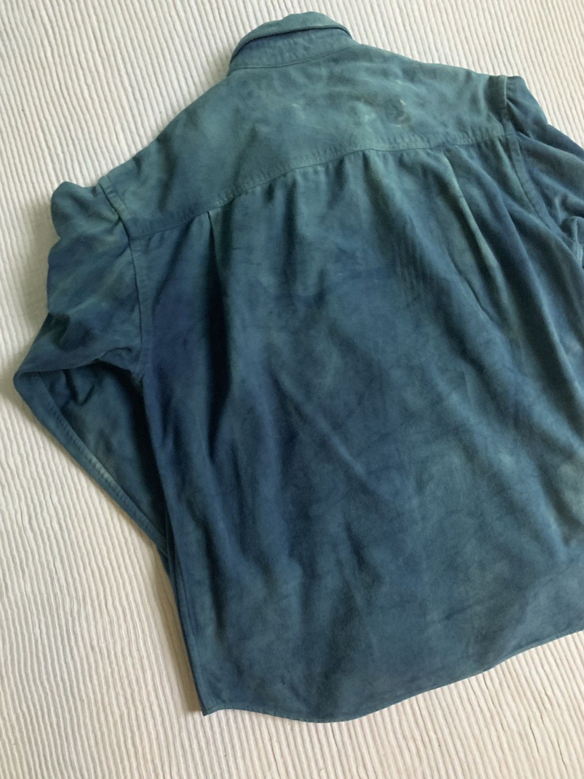 Handmade Moleskin Indigo Vintage Sport Shirt Size US L / EU 52-54 / 3 - 19 Thumbnail