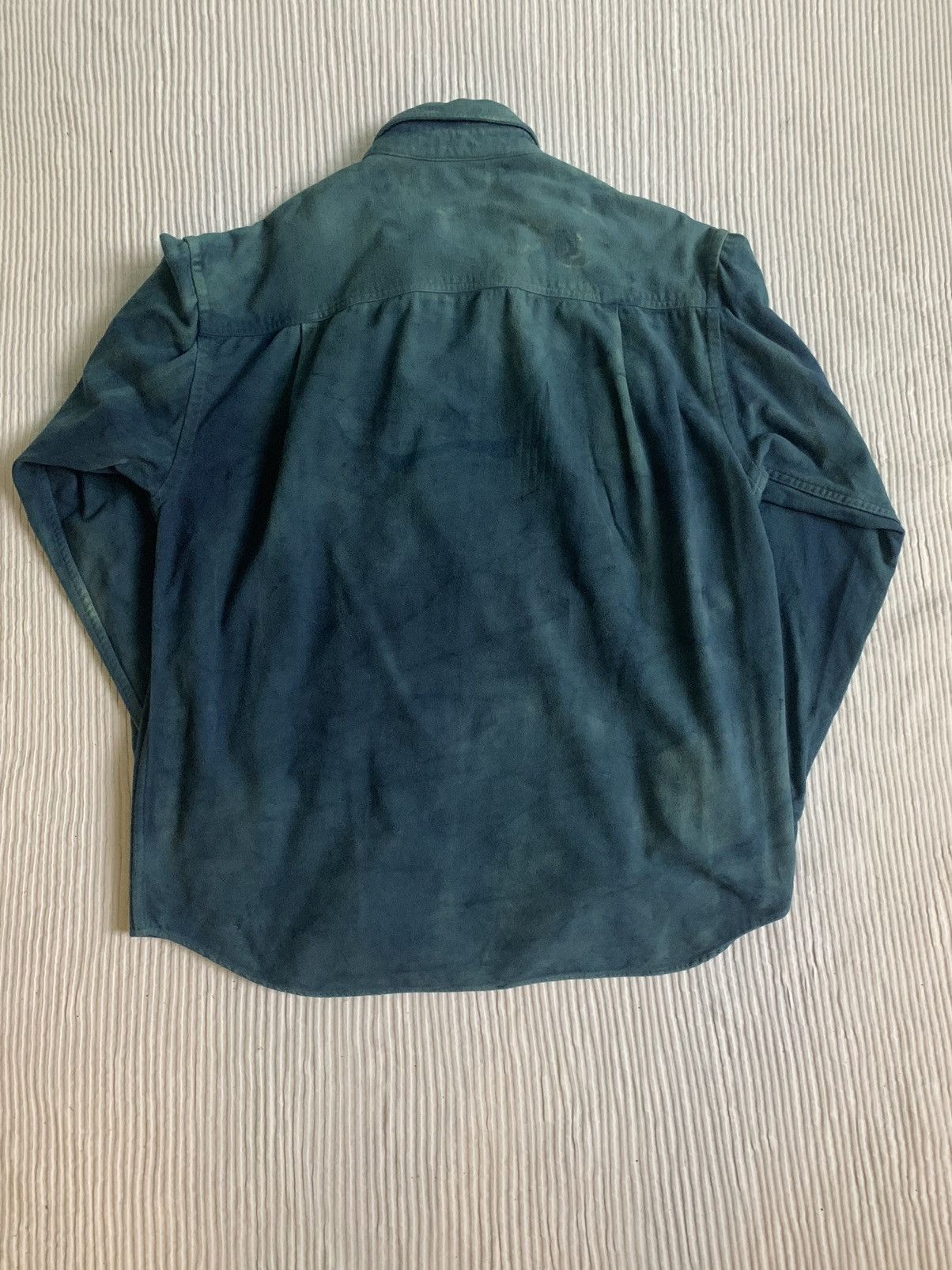 Handmade Moleskin Indigo Vintage Sport Shirt Size US L / EU 52-54 / 3 - 16 Thumbnail