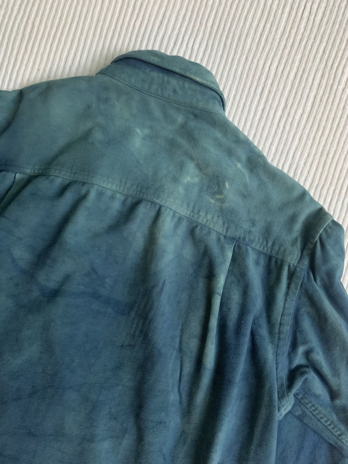 Handmade Moleskin Indigo Vintage Sport Shirt Size US L / EU 52-54 / 3 - 17 Thumbnail