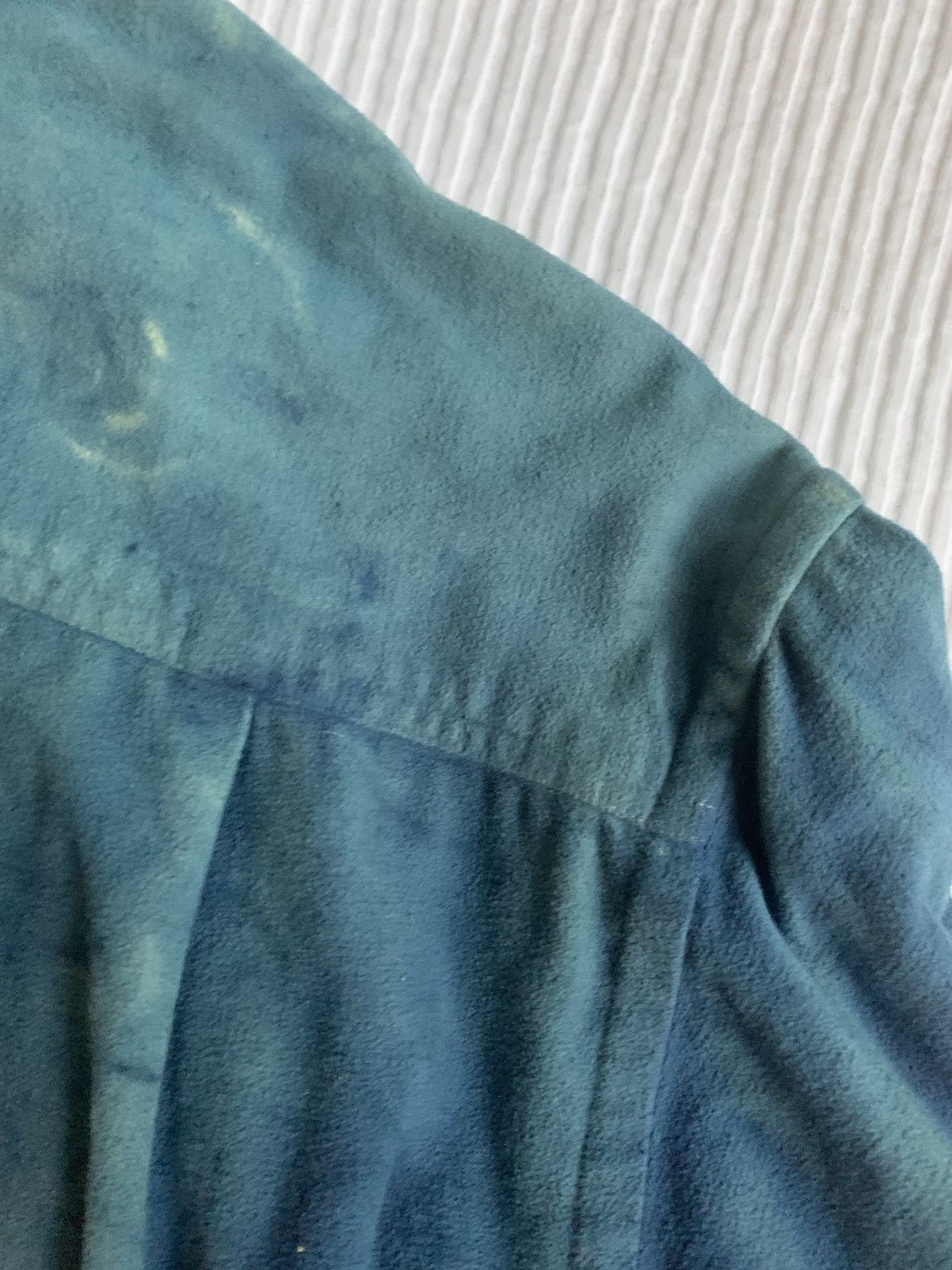 Handmade Moleskin Indigo Vintage Sport Shirt Size US L / EU 52-54 / 3 - 18 Thumbnail