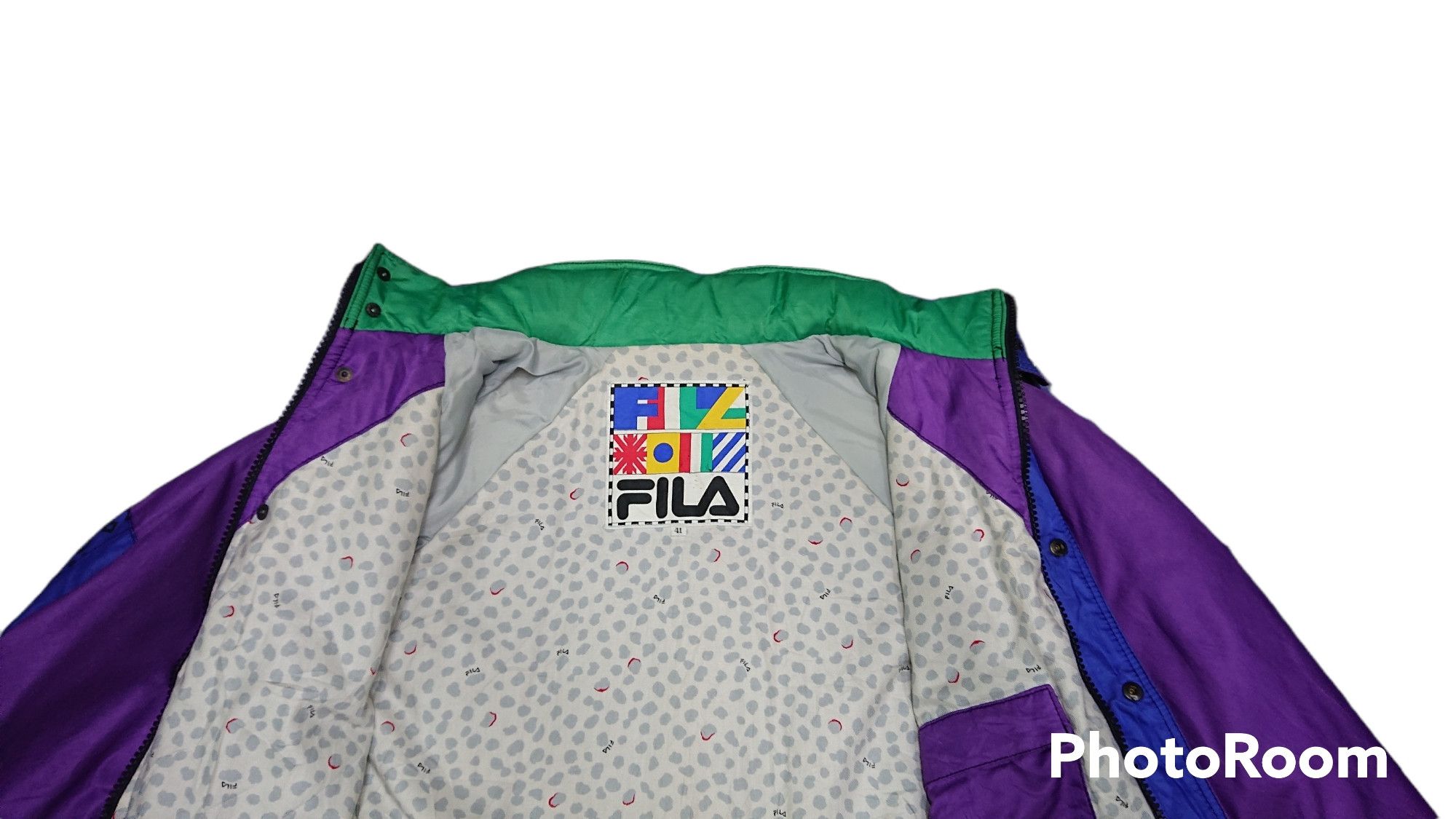 Fila × Levi's Vintage Clothing Vintage 80s Fila Ski Jacket Retro Purple Style Size US XL / EU 56 / 4 - 6 Thumbnail