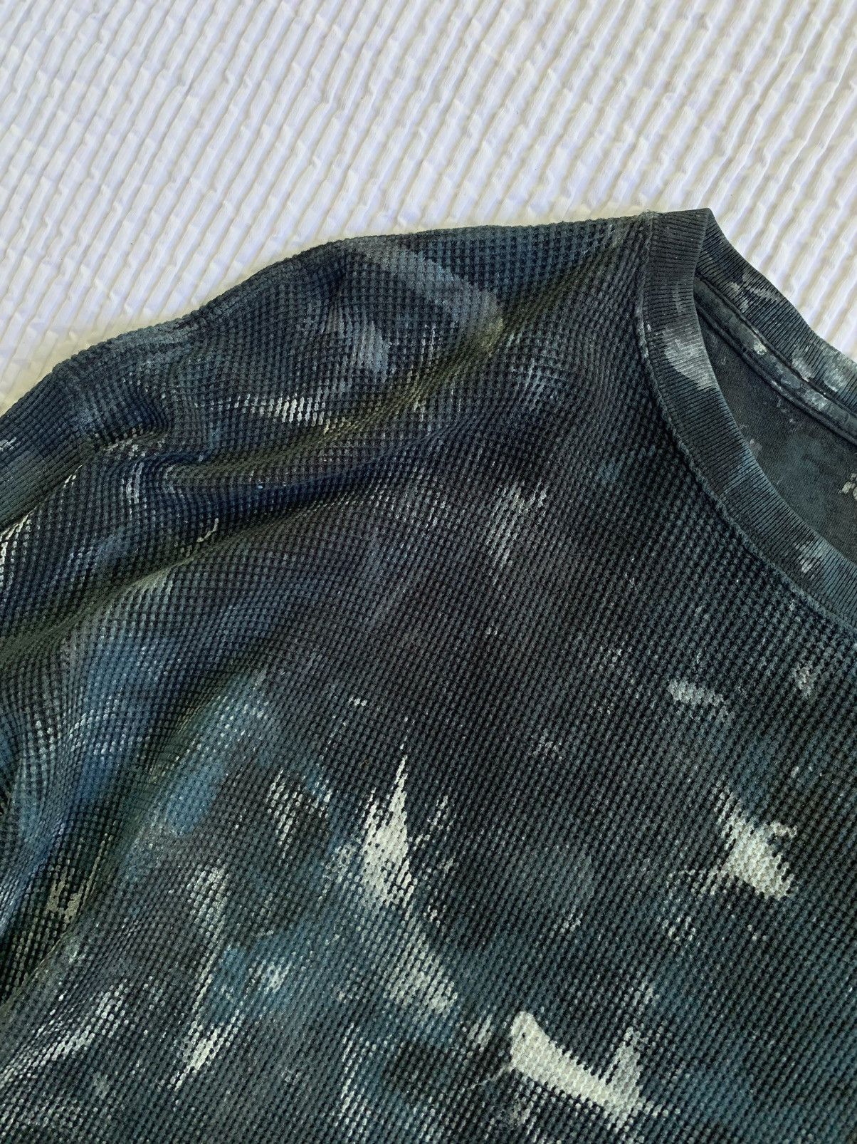 Handmade Blue Painted Black Thermal Size US XL / EU 56 / 4 - 5 Thumbnail