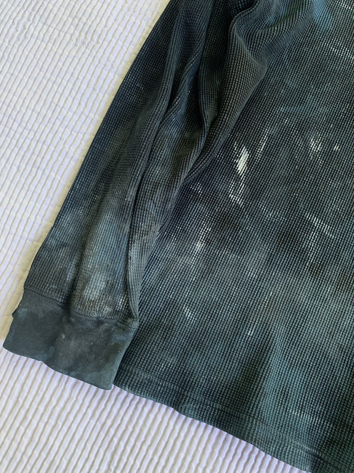 Handmade Blue Painted Black Thermal Size US XL / EU 56 / 4 - 13 Thumbnail