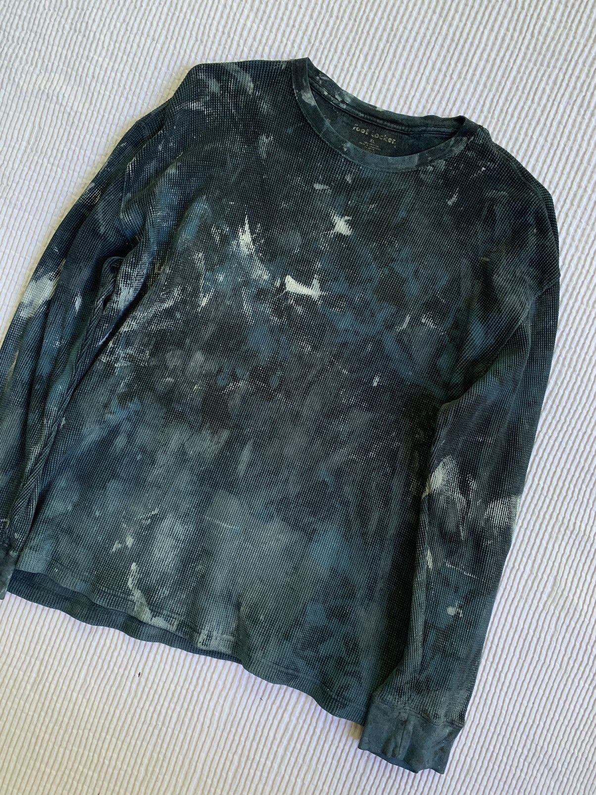 Handmade Blue Painted Black Thermal Size US XL / EU 56 / 4 - 2 Thumbnail