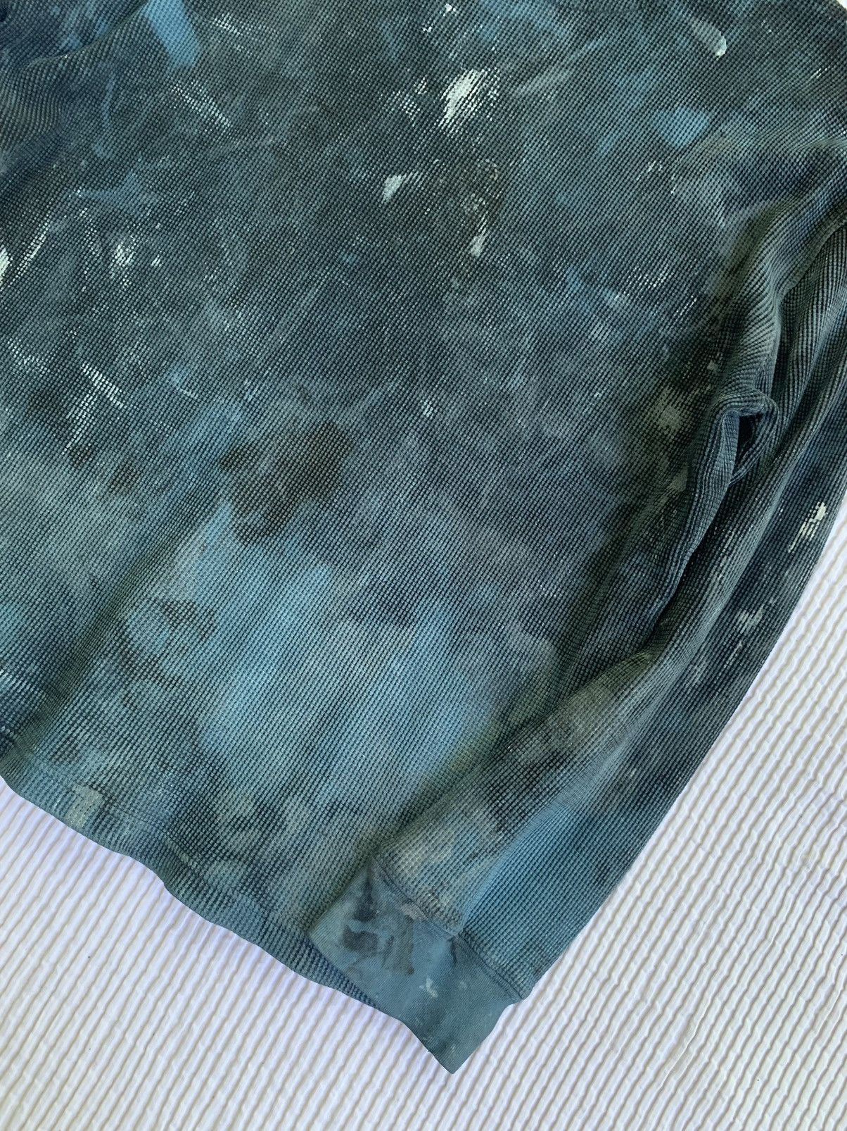 Handmade Blue Painted Black Thermal Size US XL / EU 56 / 4 - 12 Thumbnail