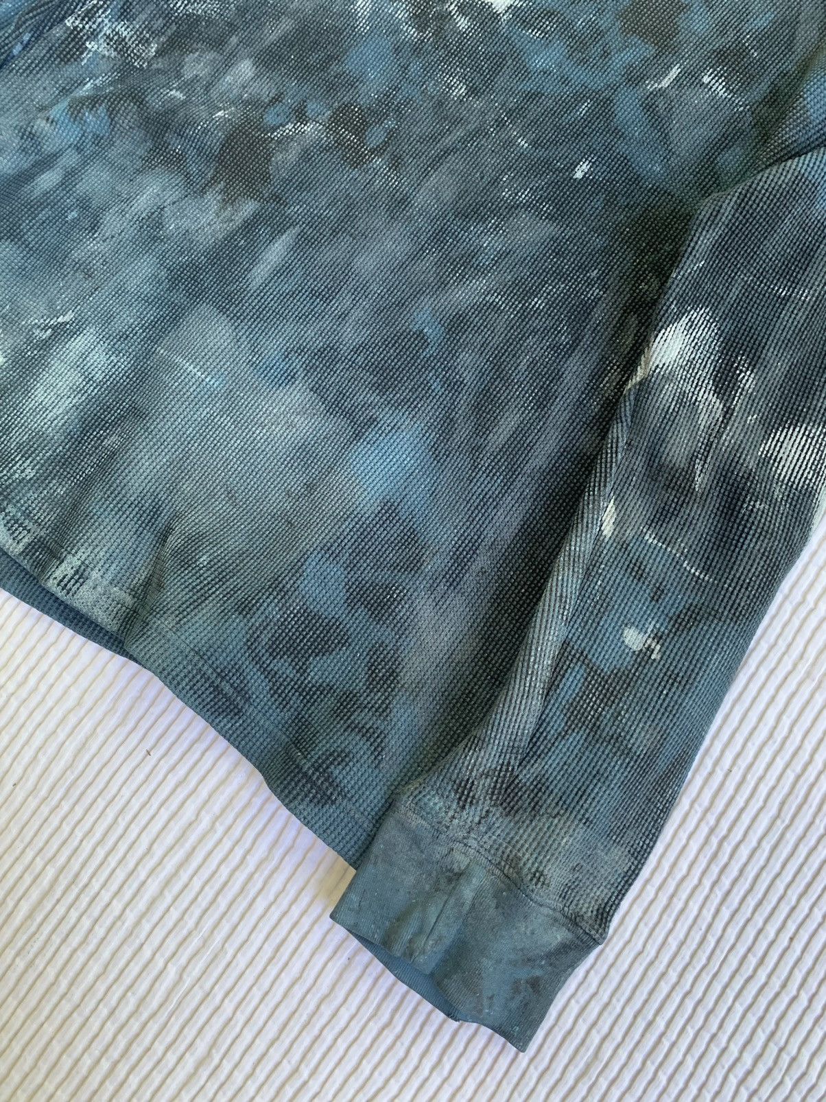 Handmade Blue Painted Black Thermal Size US XL / EU 56 / 4 - 8 Thumbnail